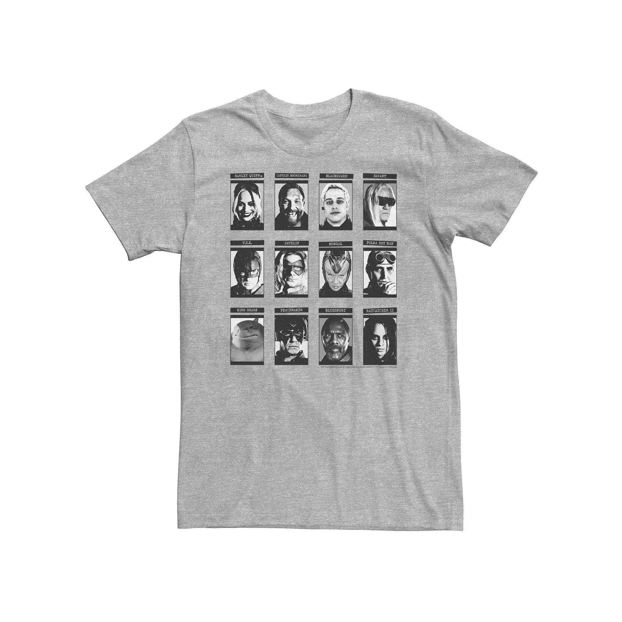 Big & Tall DC Comics The Suicide Squad Team Board Tee, Men's, Size: XXL Tall, Athletic Grey Product Image