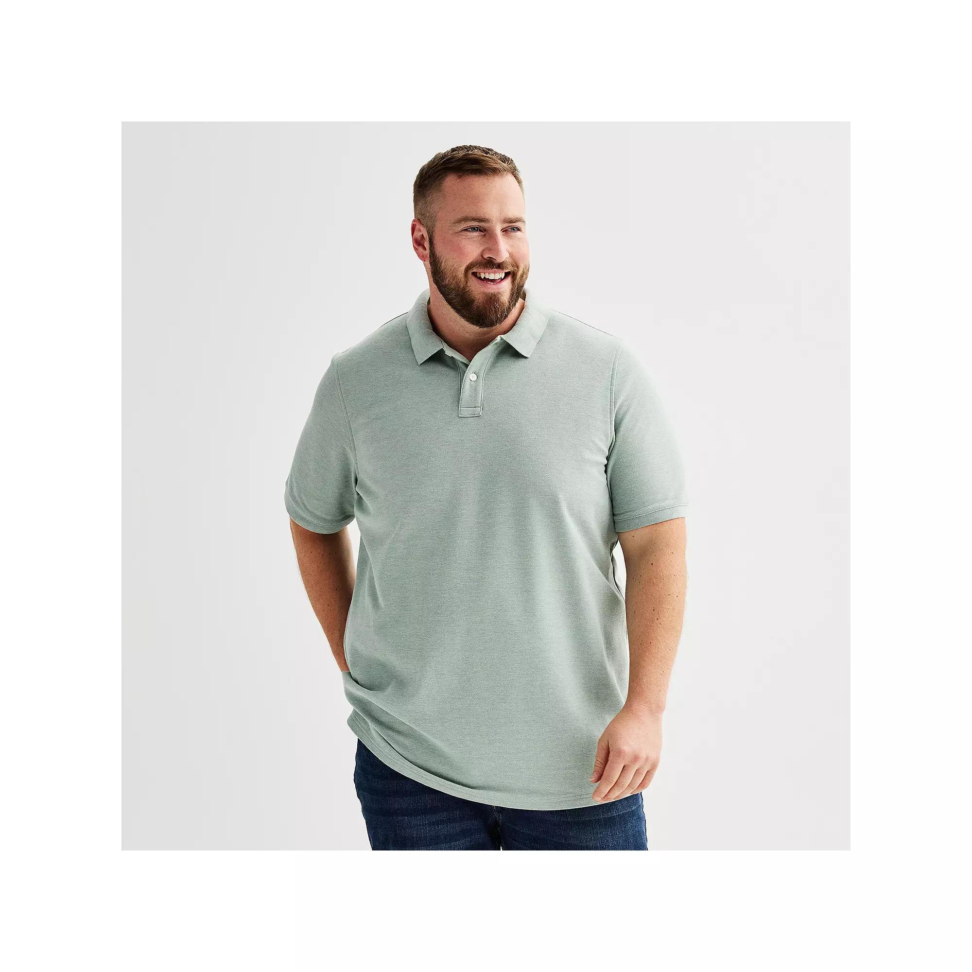 Big & Tall Sonoma Goods For Life® Pique Polo, Men's, Size: 4XB, Blue Texture Product Image