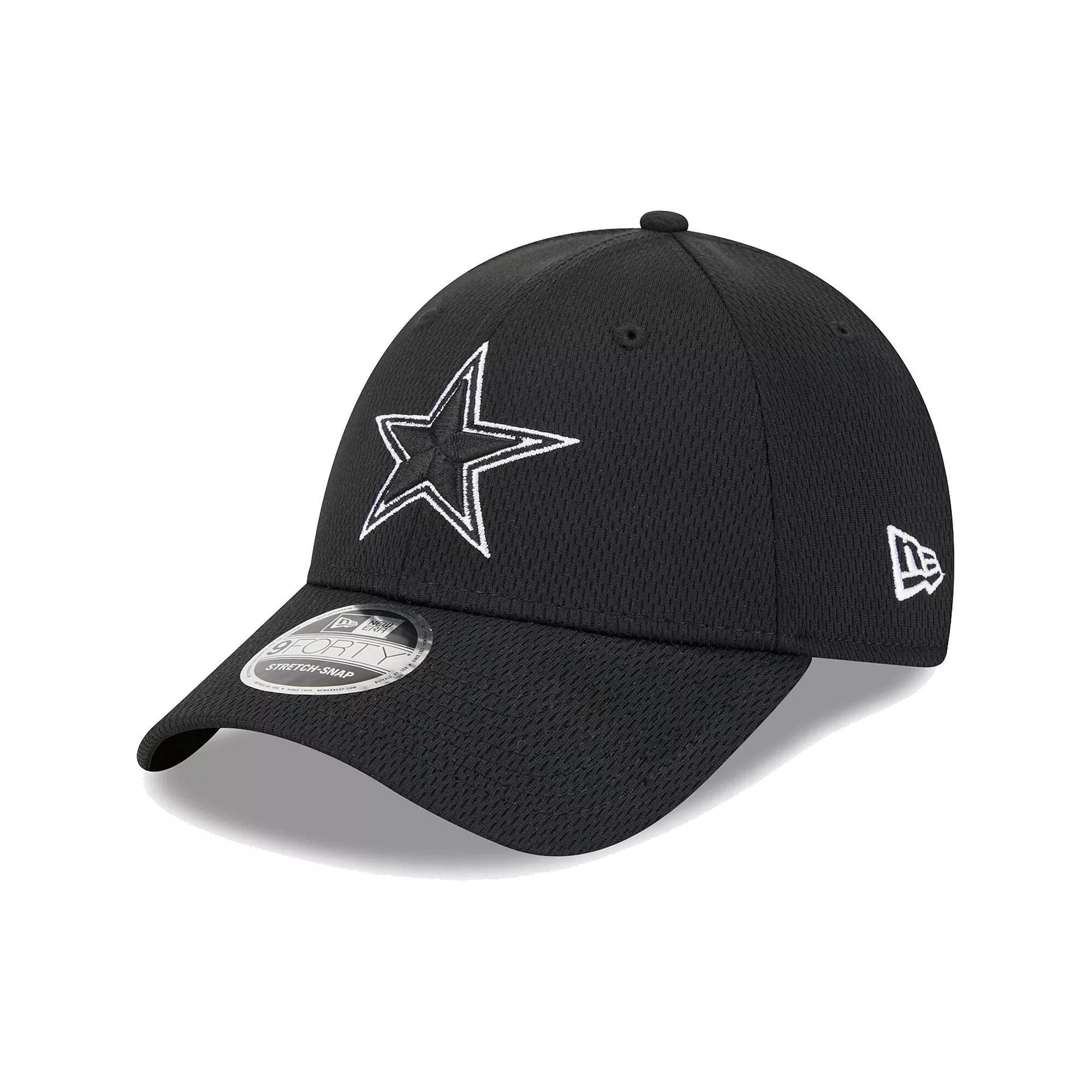 Men's New Era Black Dallas Cowboys  Main B-Dub 9FORTY Adjustable Hat Product Image