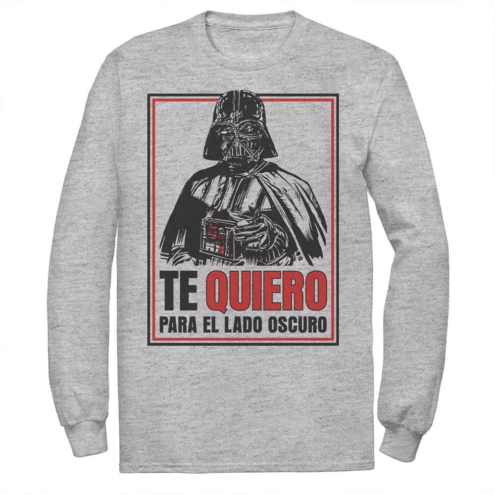 Men's Star Wars Te Quiero Para El Lado Oscuro Tee, Size: Medium, Athletic Grey Product Image