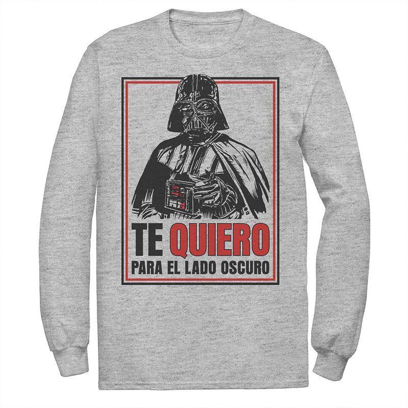 Men's Star Wars Te Quiero Para El Lado Oscuro Tee, Size: Medium, Athletic Grey Product Image