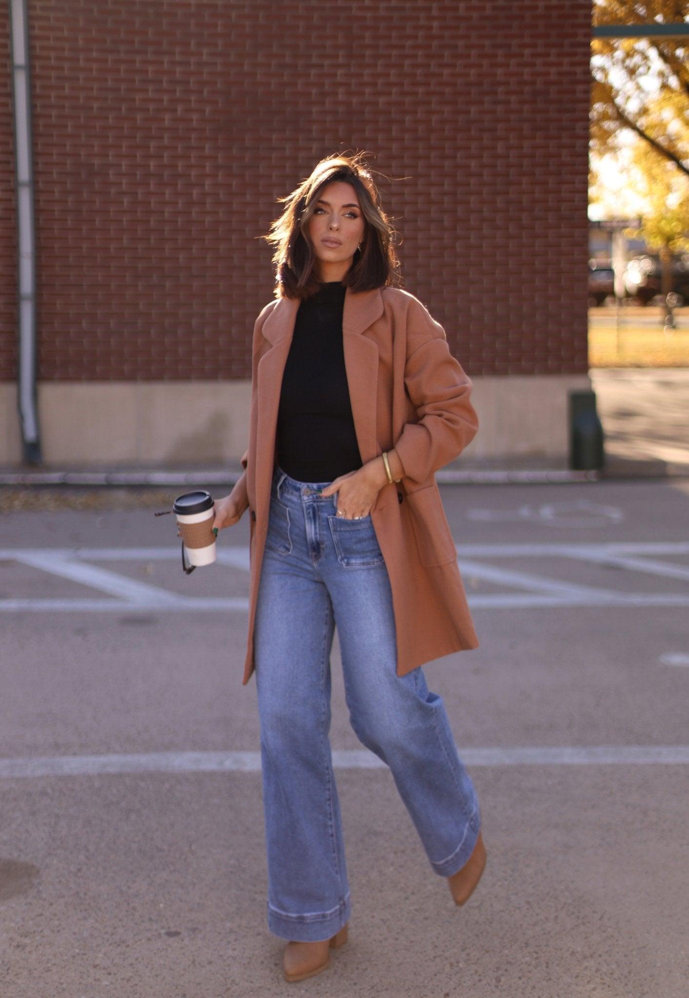 Camel Oversized Long Coat - FINAL SALE Product Image