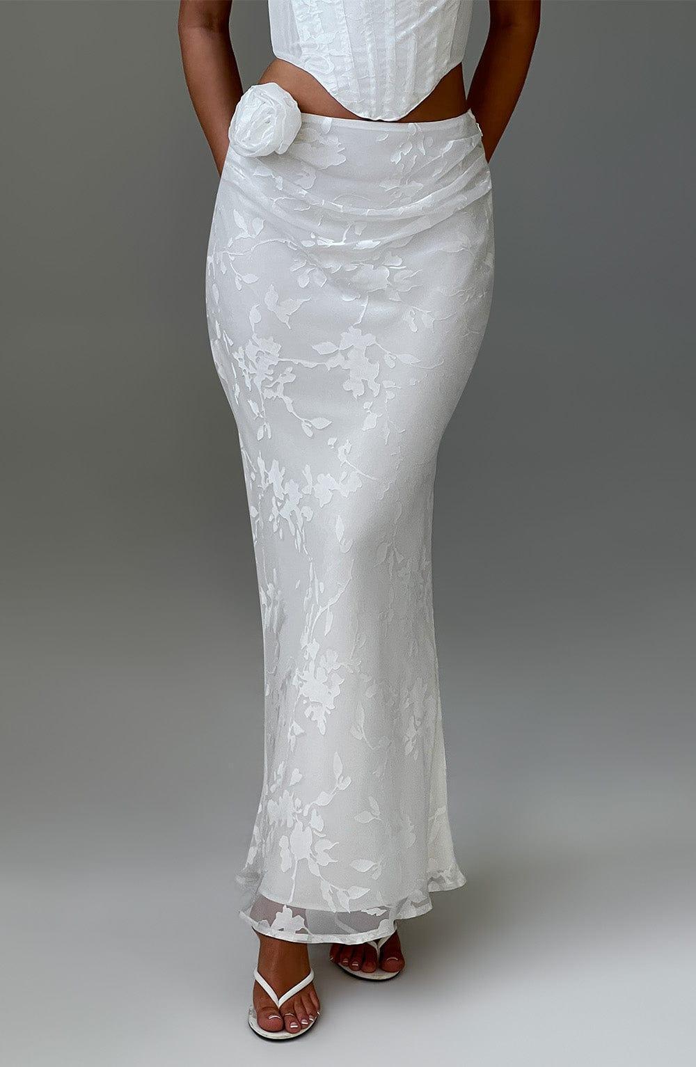 Elizabeth Maxi Skirt - Ivory Product Image