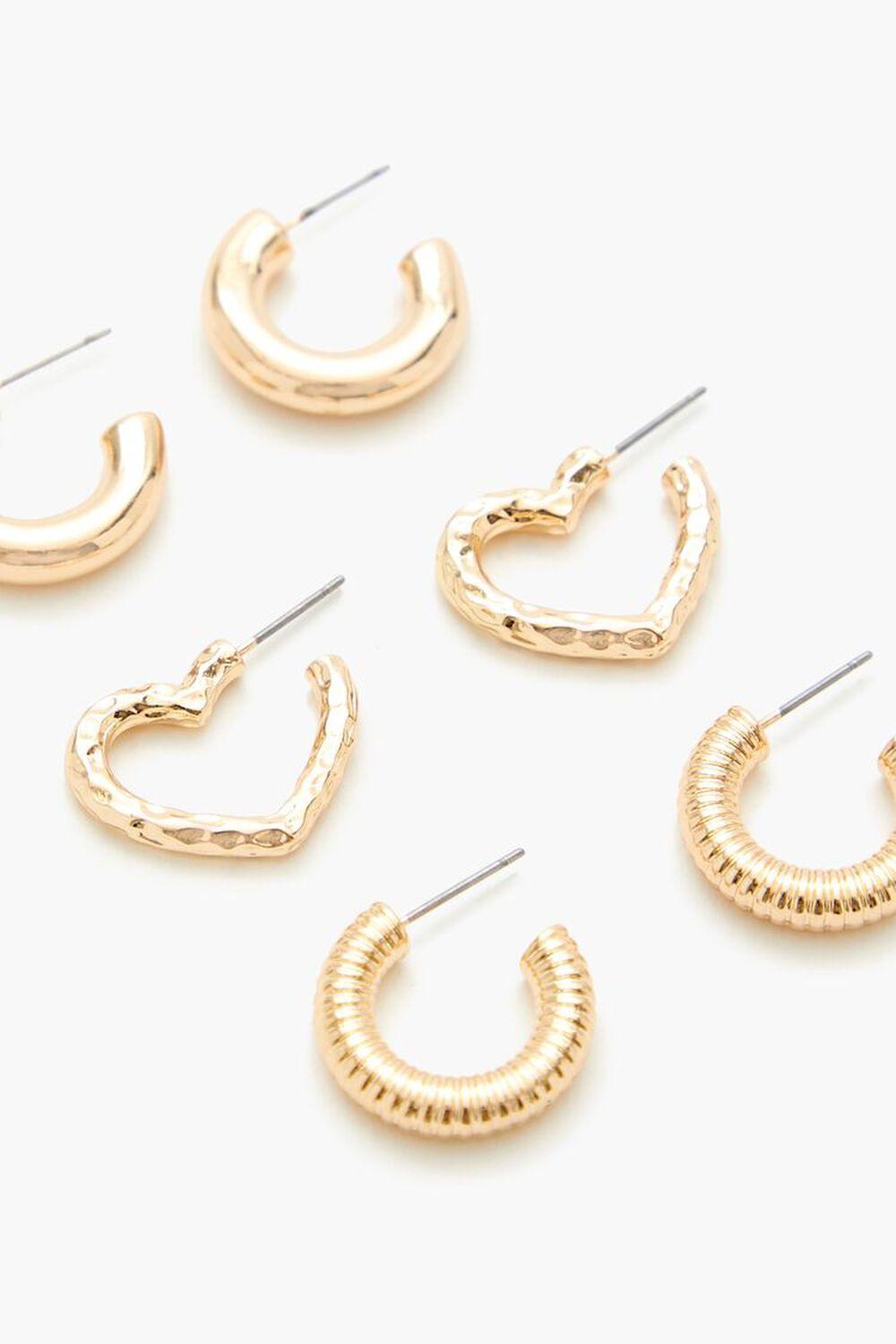 Heart Hoop Earring Set | Forever 21 Product Image