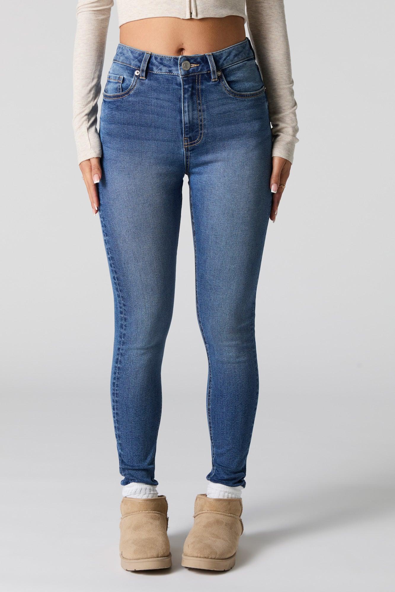 Dark Wash Stretch High Rise Skinny Jean Female Product Image