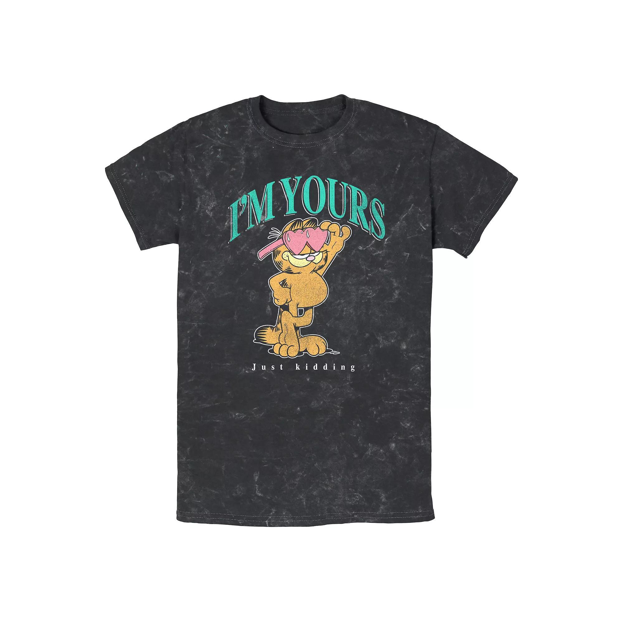 Men's Garfield I'm Yours Just Kidding Graphic Tee, Size: XL, Black Product Image
