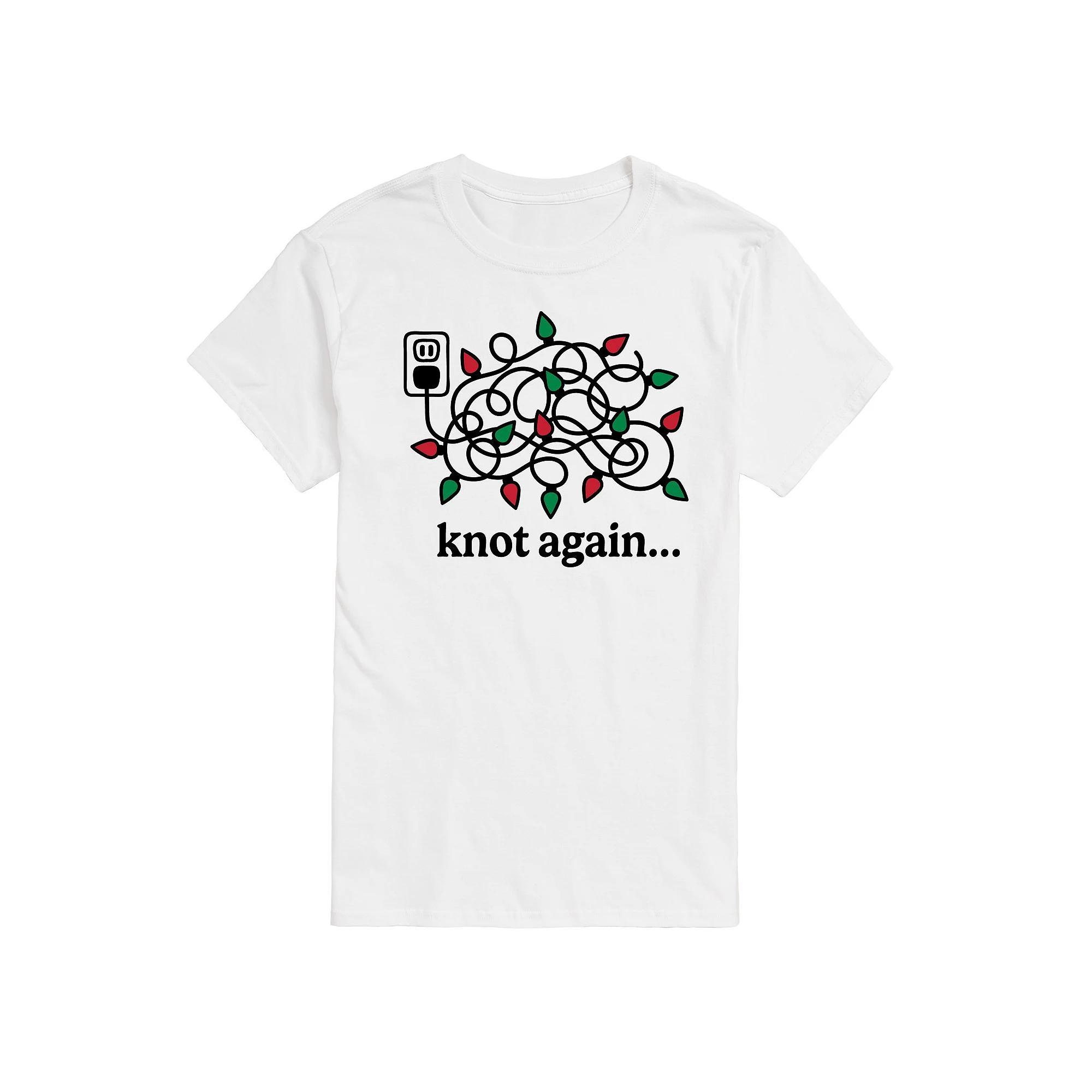Big & Tall Knot Again Lights Graphic Tee, Mens Grey Gray Product Image