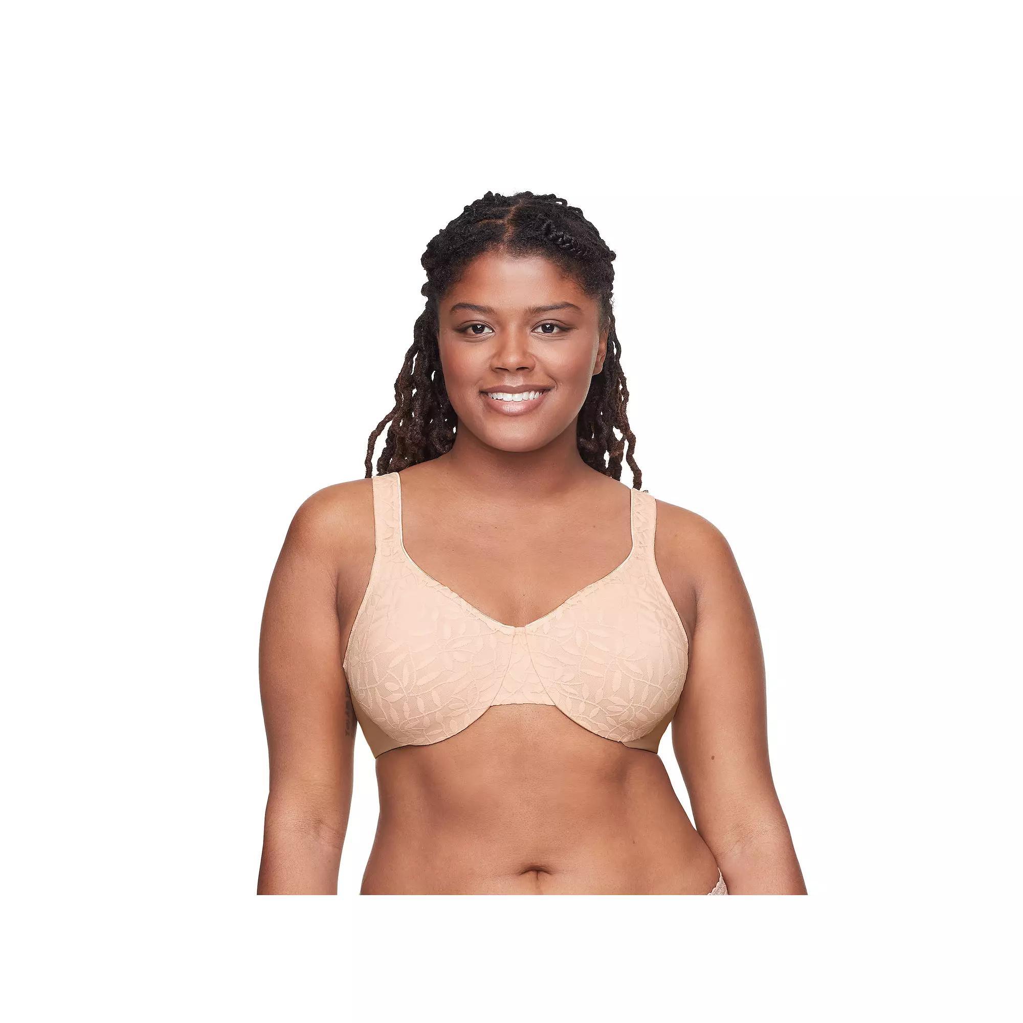 Olga® by Warner's® Sheer Leaves Lace Full-Figure Full-Coverage Minimizer Bra 35519, Women's, Size: 42 Dd, Butterscotch Product Image