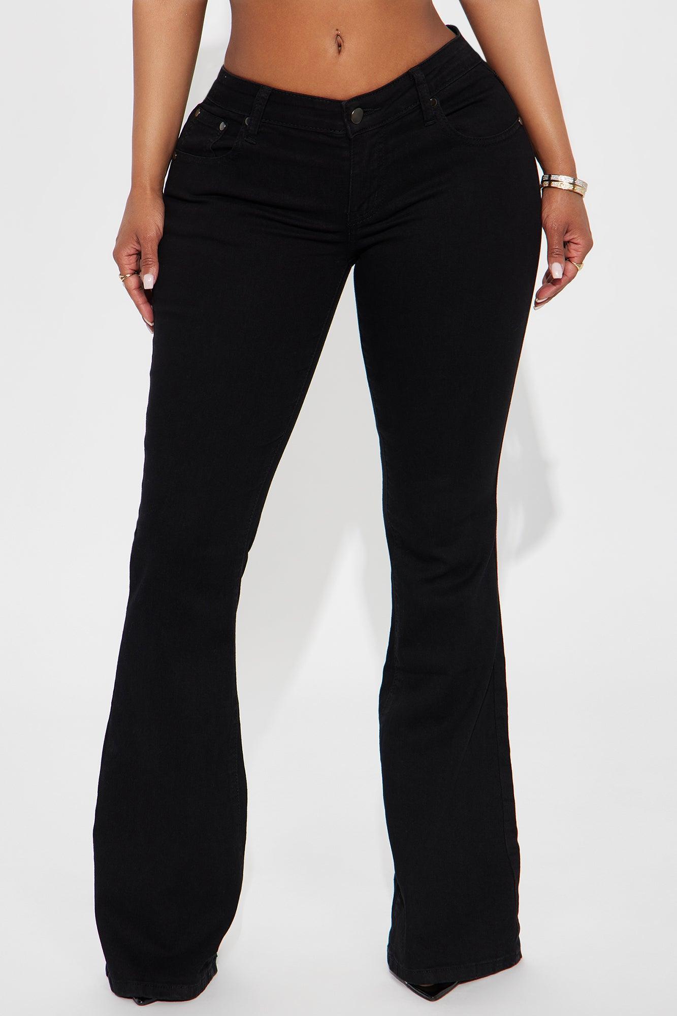Everyday Low Rise Flare Denim Jeans - Black Product Image