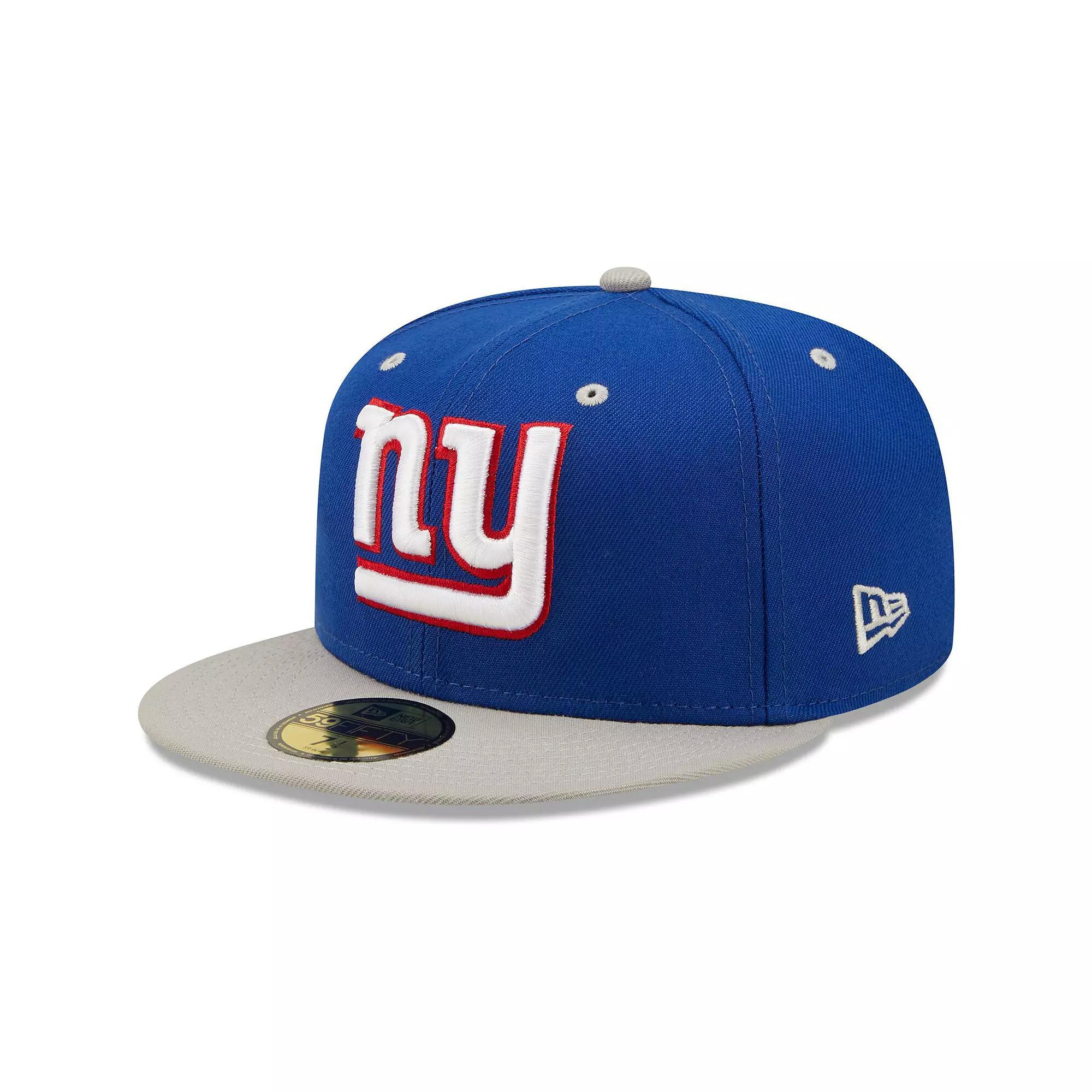 Men's New Era Royal/Gray New York Giants Two-Tone Flipside 59FIFTY Fitted Hat, Size: 7 1/2, Blue Product Image