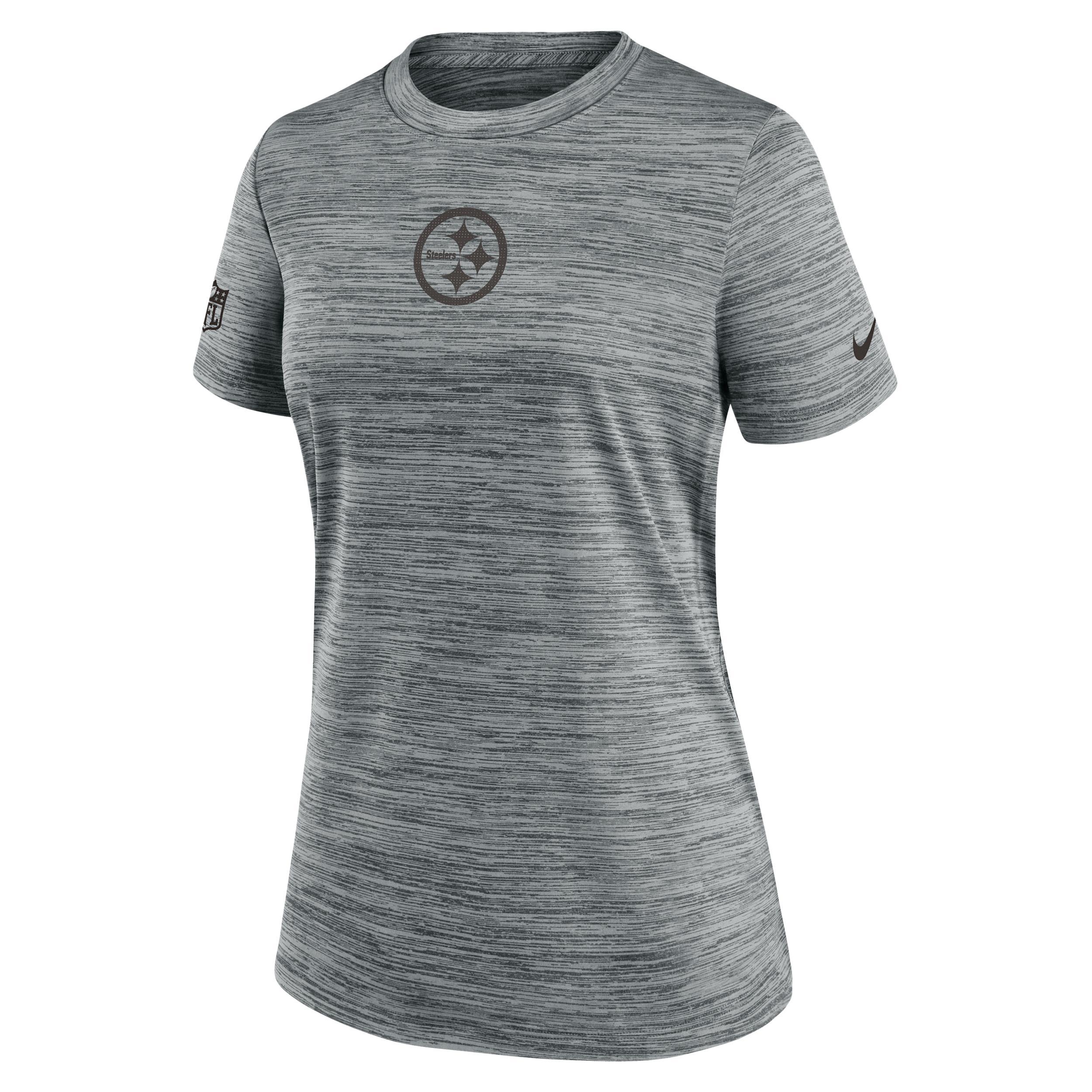 Pittsburgh Steelers Sideline Team Issue Velocity Women's Nike Dri-FIT NFL T-Shirt Product Image