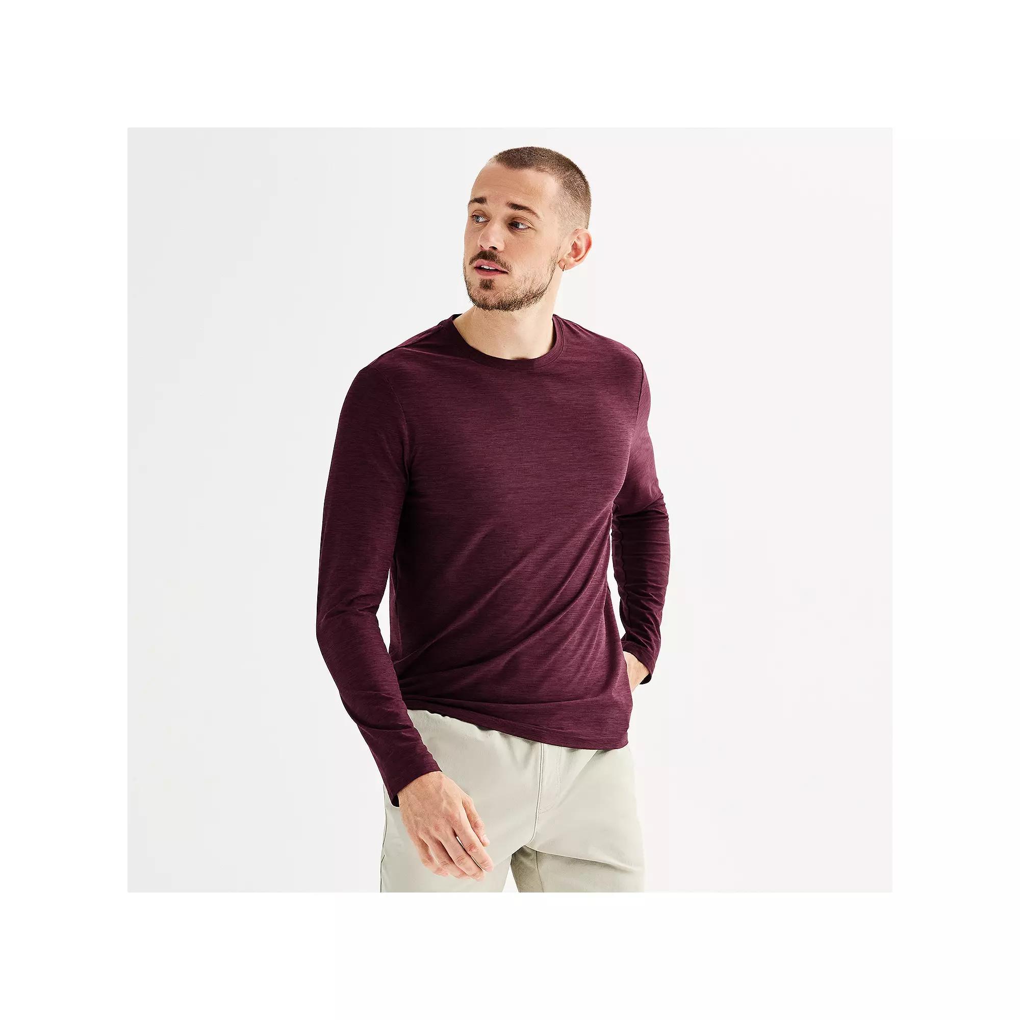 Men's FLX Luxury Soft Wander Long Sleeve Tee, Size: XXL, Beige Product Image