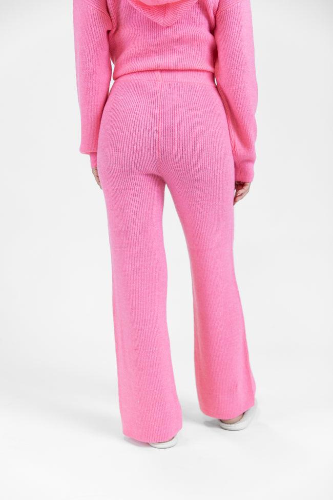 Cloud Chaser Pink Sweater Knit Pants FINAL SALE Product Image