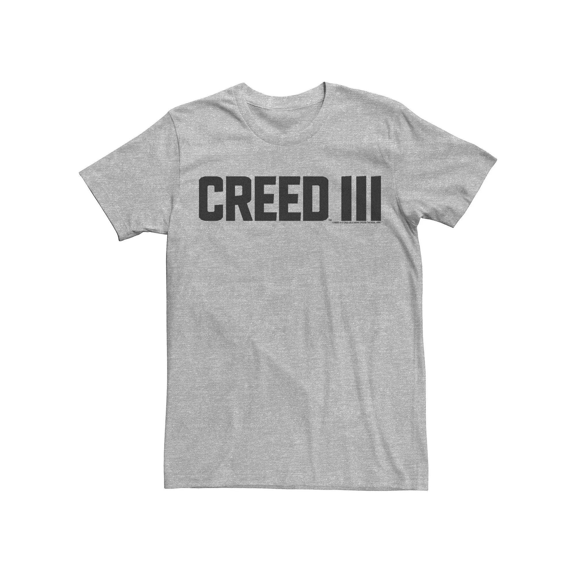 Big & Tall Creed 3 Simple Movie Logo Graphic Tee, Men's, Size: 4XB, Athletic Grey Product Image