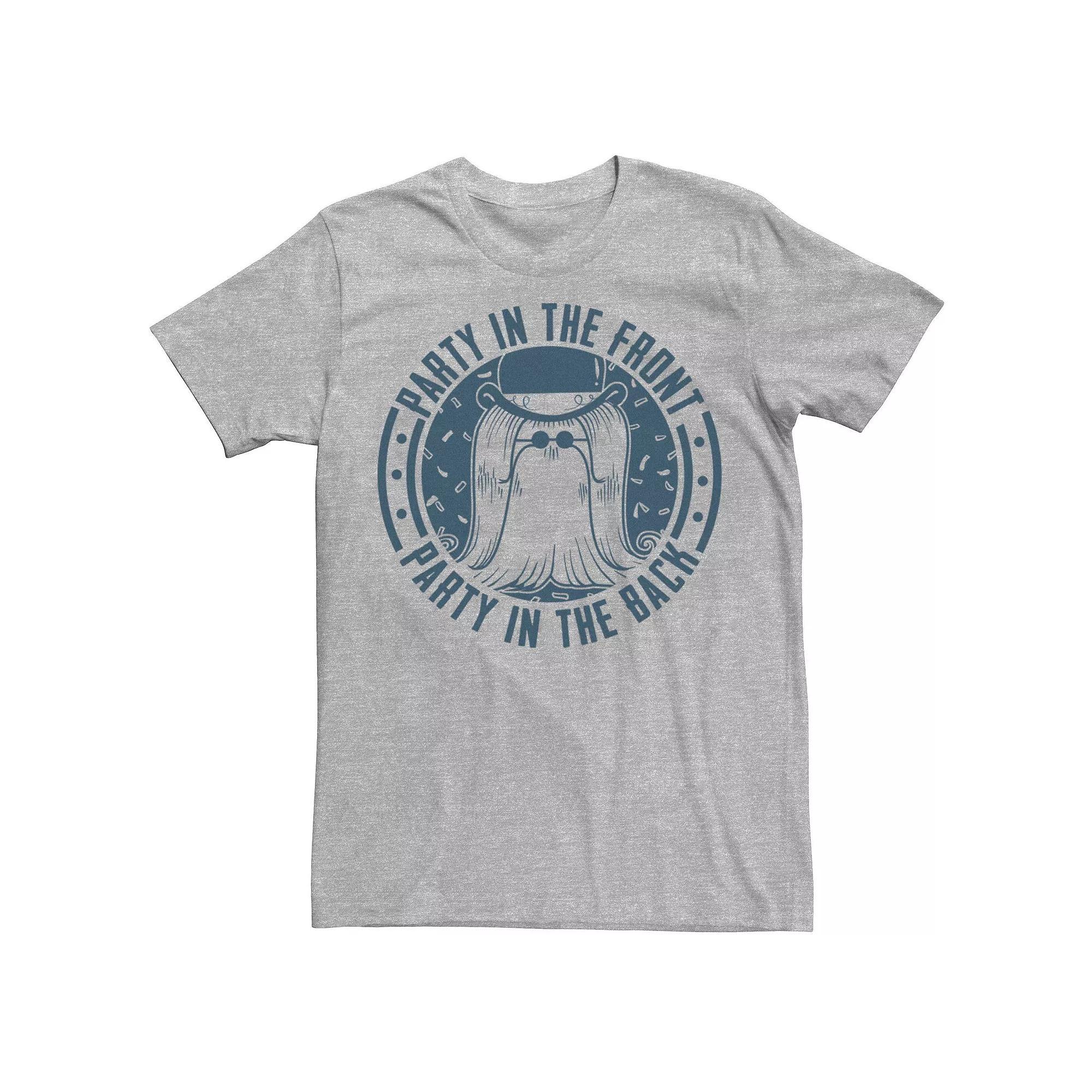 Mens The Addams Family Party In The Front Party In The Back Tee Athletic Grey Product Image