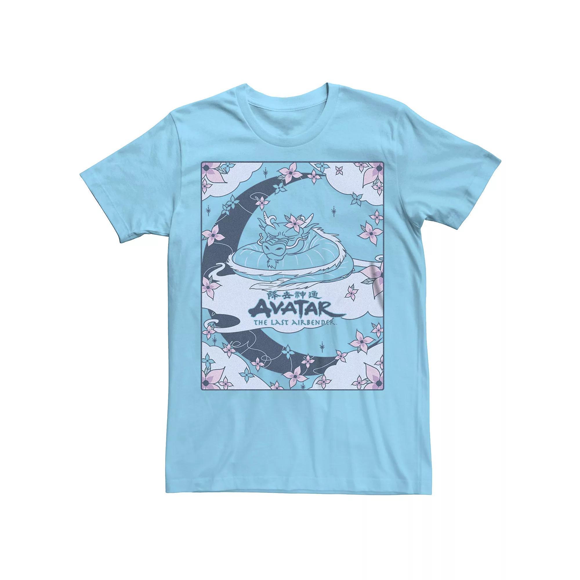Men's Avatar: The Last Airbender Sleeping Dragon Tee, Size: Small, Light Blue Product Image