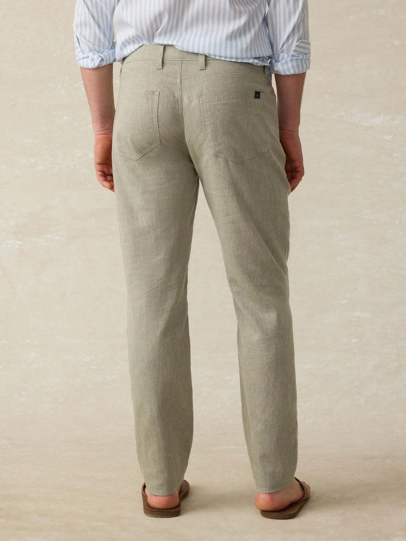 Movement™ Linen 5-Pocket Pant - Sage Cliff Product Image