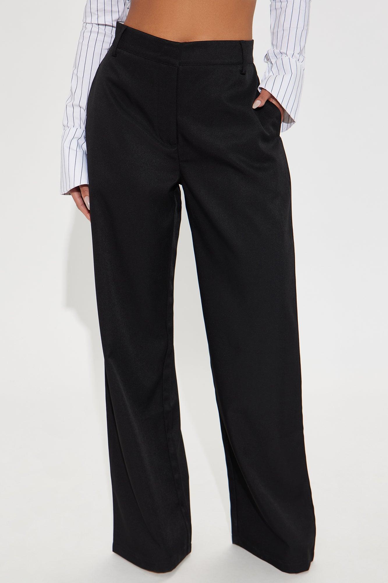 Ashton Straight Leg Trouser - Black Product Image