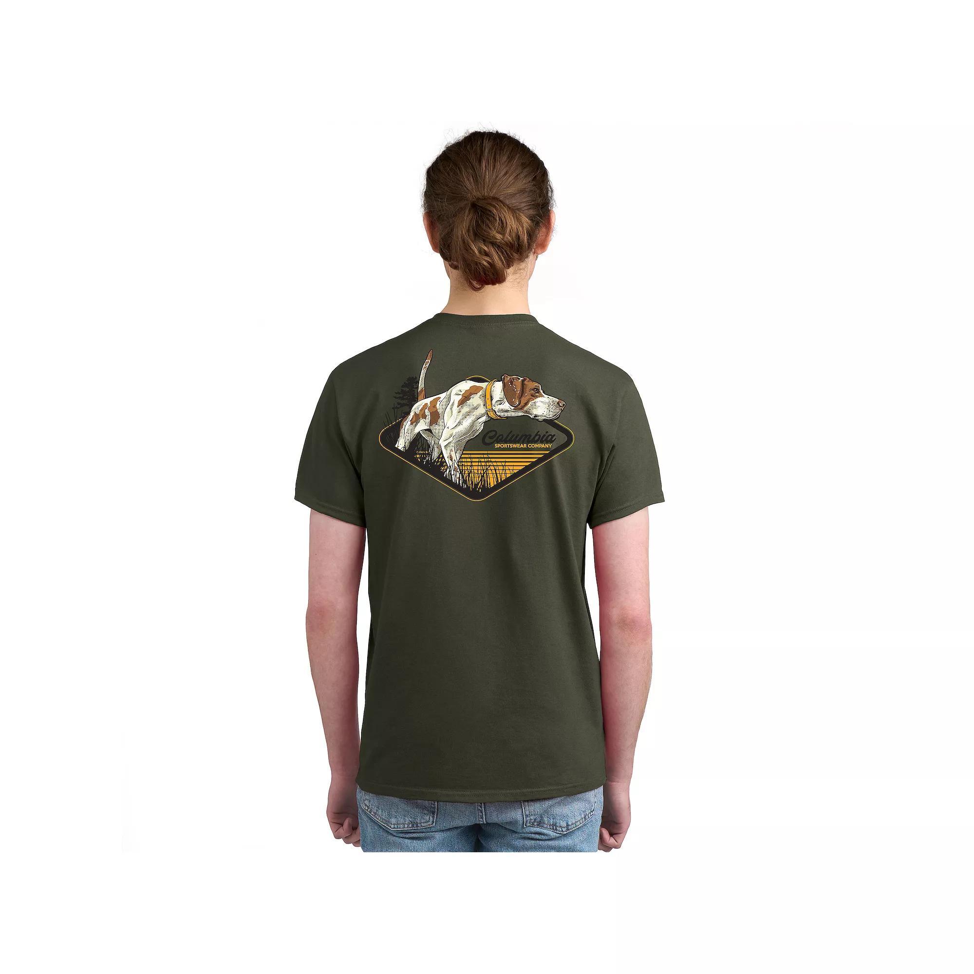 Men's Columbia Short Sleeve Graphic Tee, Size: Medium, New Green Product Image