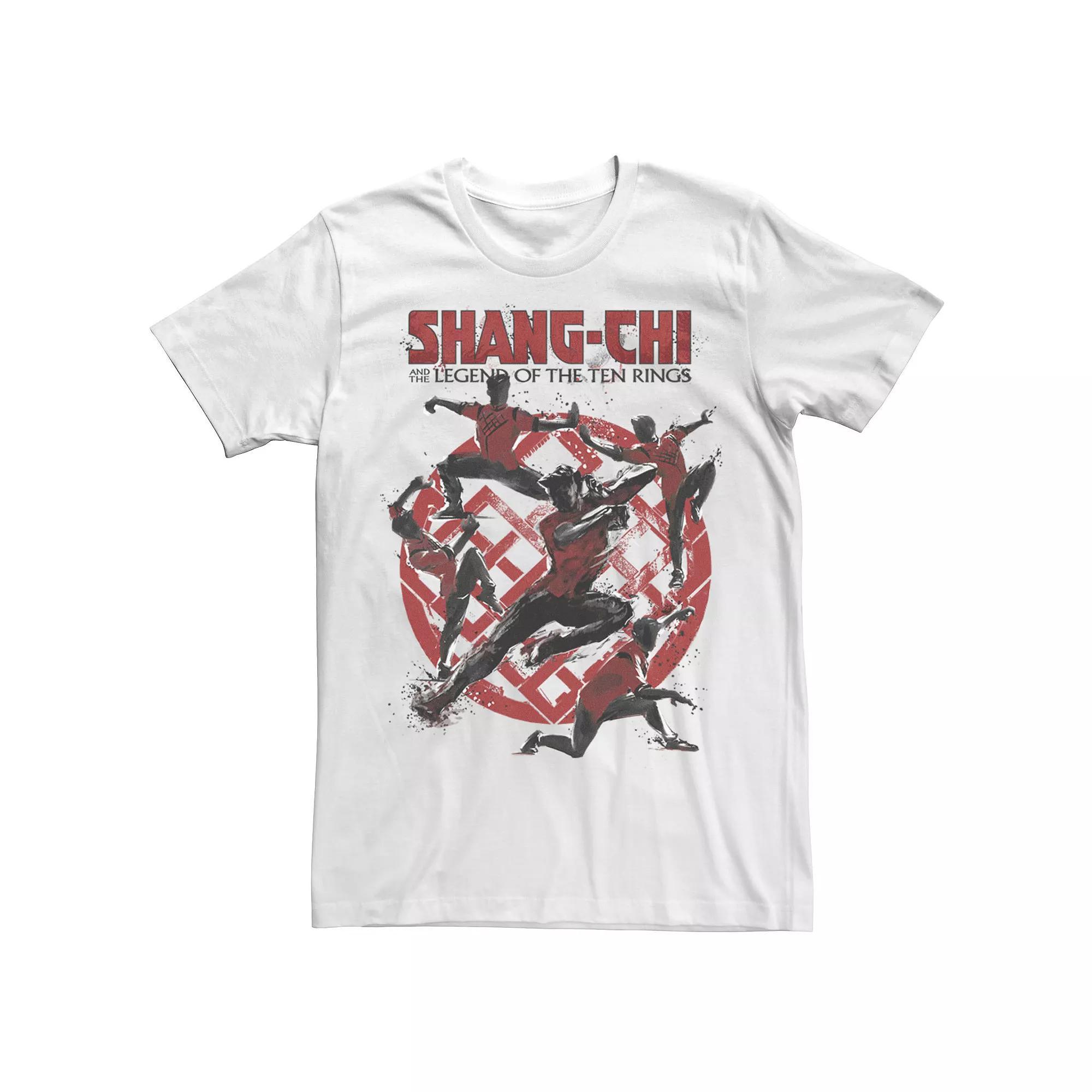 Big & Tall Marvel Shang-Chi Poses Logo Tee, Men's, Size: 3XL Tall, White Product Image