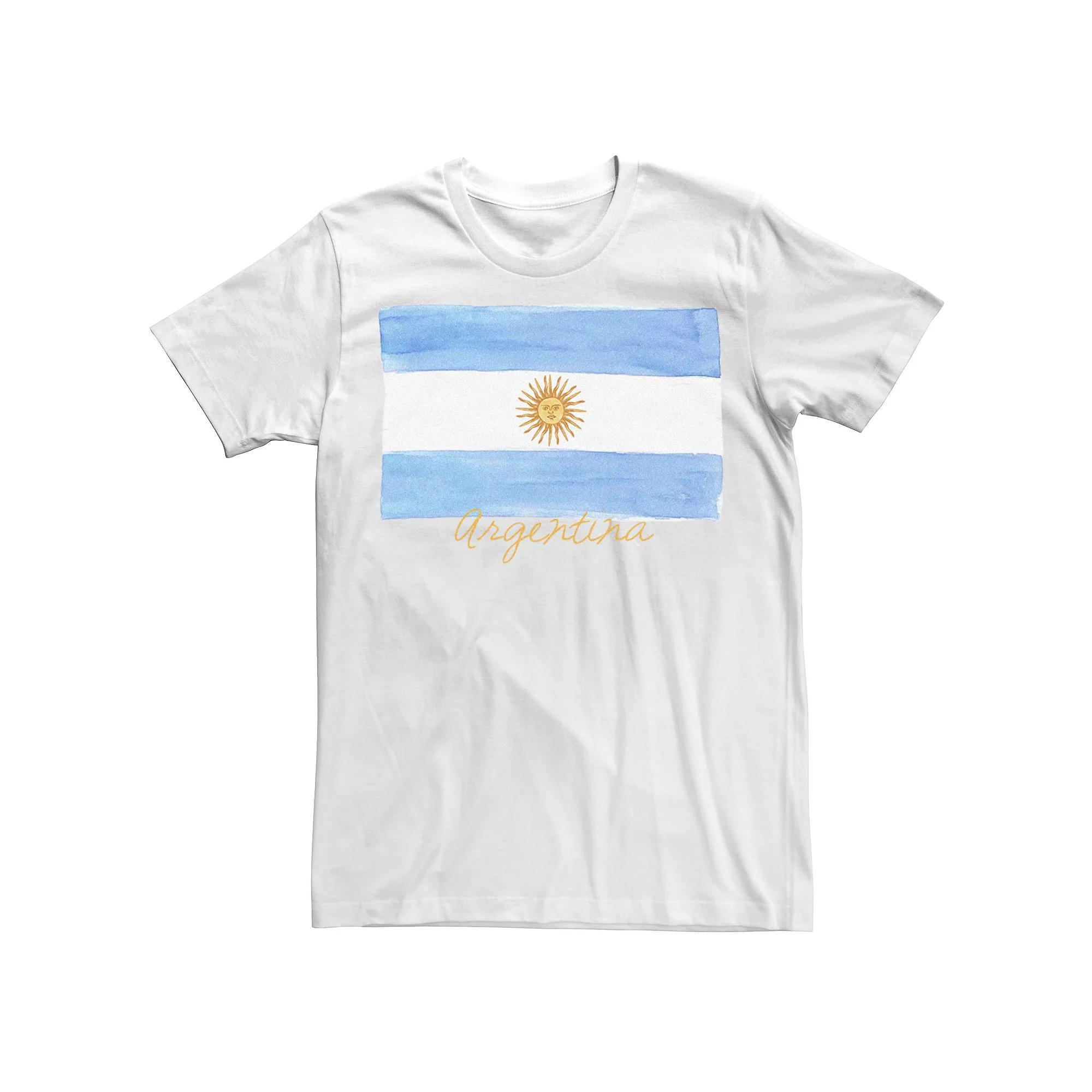 Mens HHM Watercolor Argentina Flag Tee Product Image
