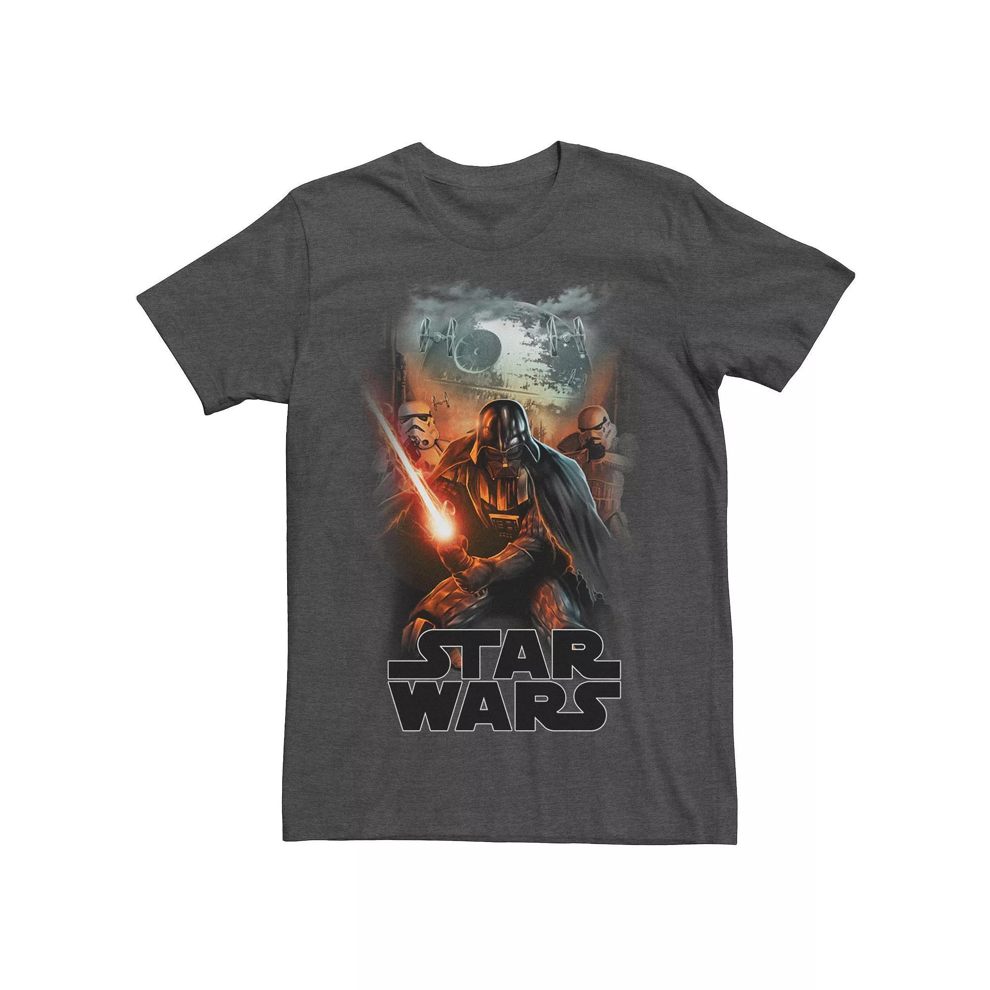 Men's Star Wars: The Mandalorian Grogu In Stars Tee, Size: Large, Royal Product Image