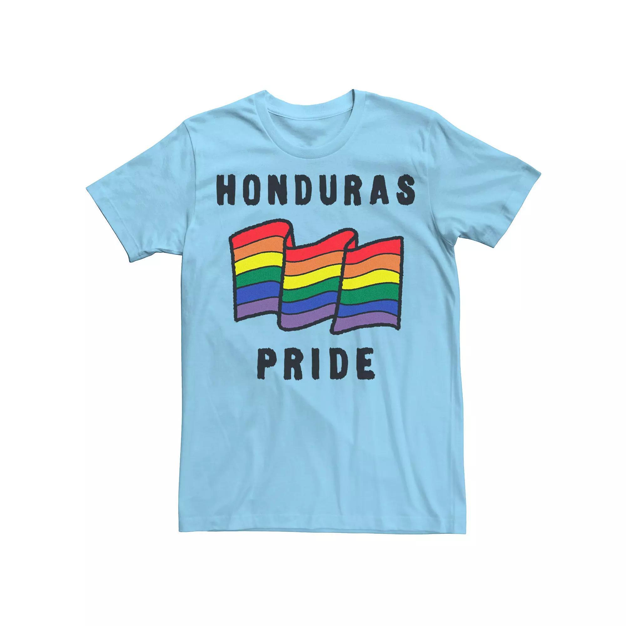 Men's Gonzales Honduras Pride Sketched Flag Tee, Size: 3XL, Light Blue Product Image
