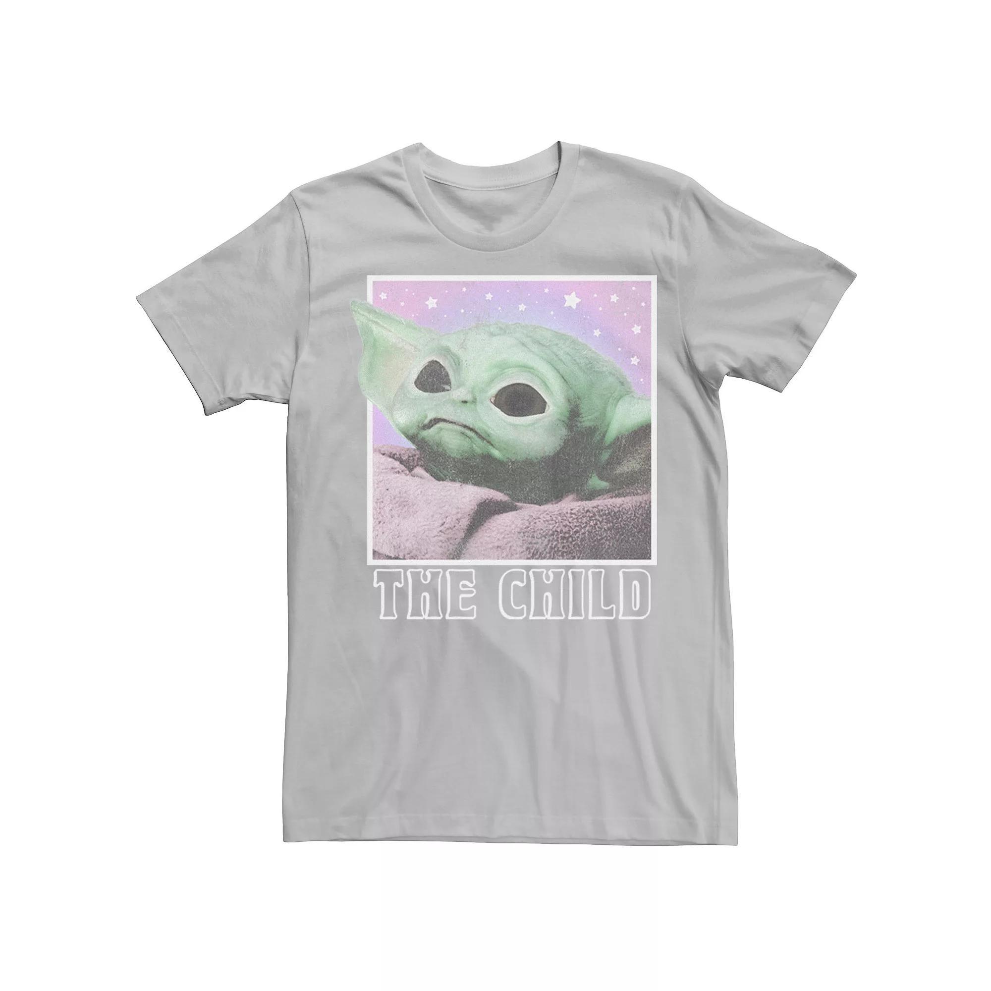 Men's Star Wars The Mandalorian Cosmic Child Galactic Tee, Size: XL, Grey Heather Product Image
