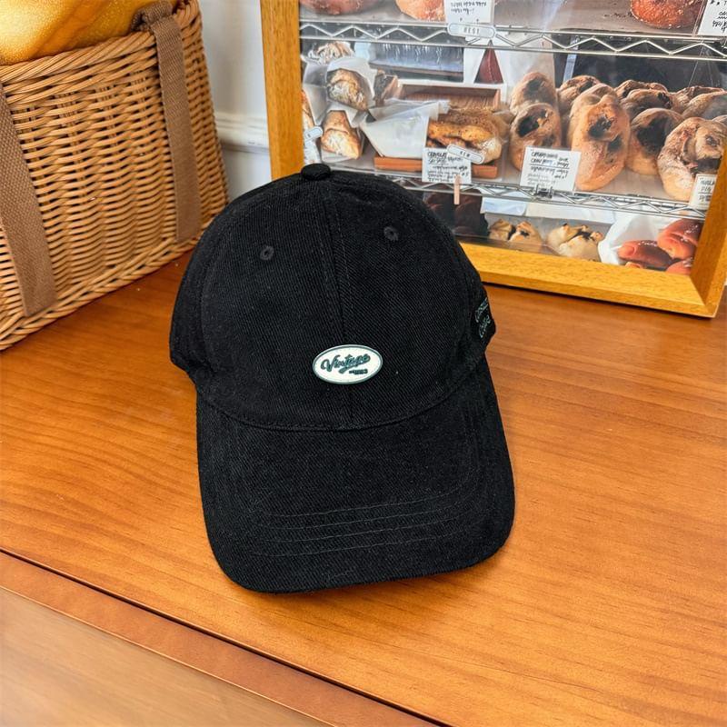 Lettering Applique Baseball Cap Product Image