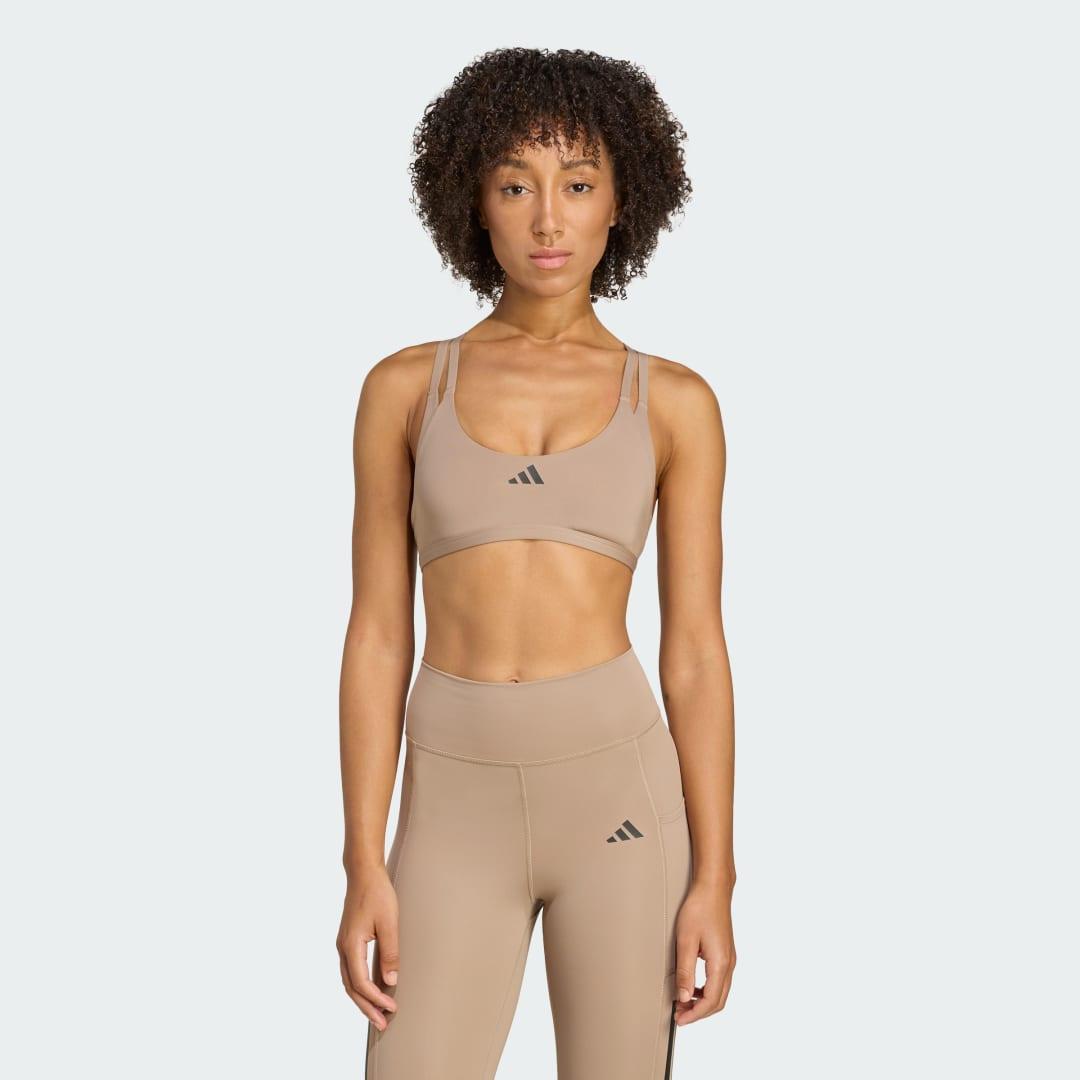 adidas Aeroimpact Luxe Training Light-Support Bra Black 2XS C-D Womens Product Image