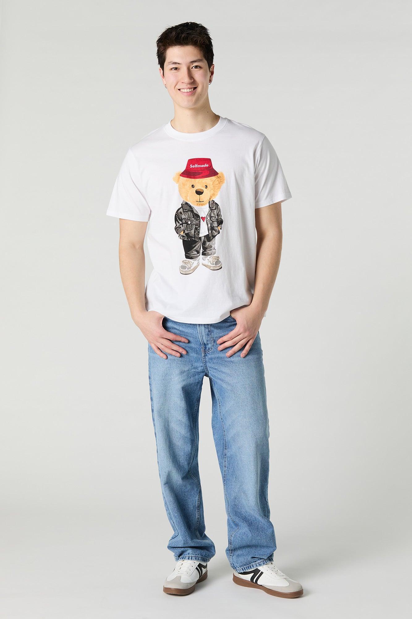 Self Made Bear Graphic T-Shirt Male Product Image