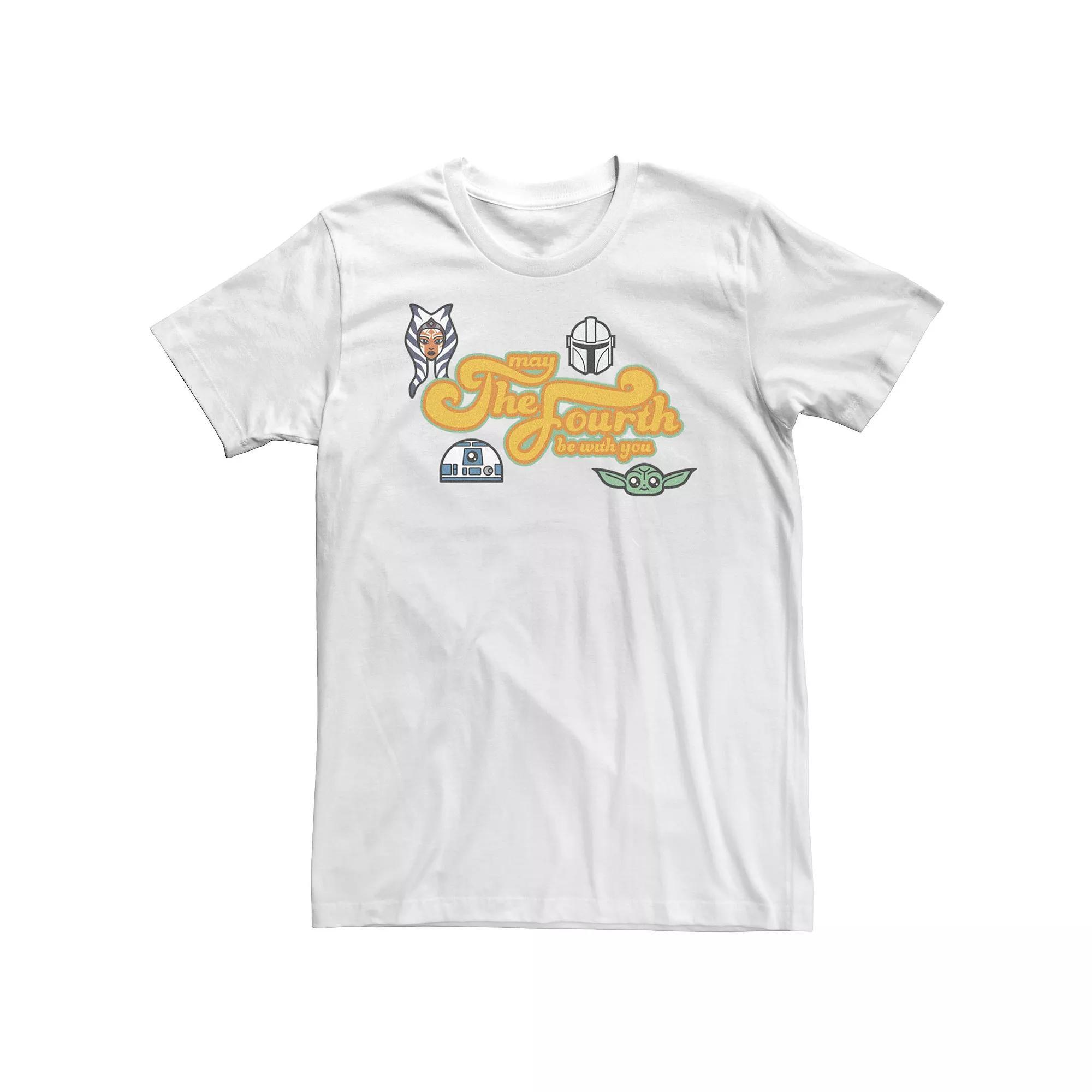 Big & Tall May the Fourth Be With You Tee, Men's, Size: XL Tall, White Product Image