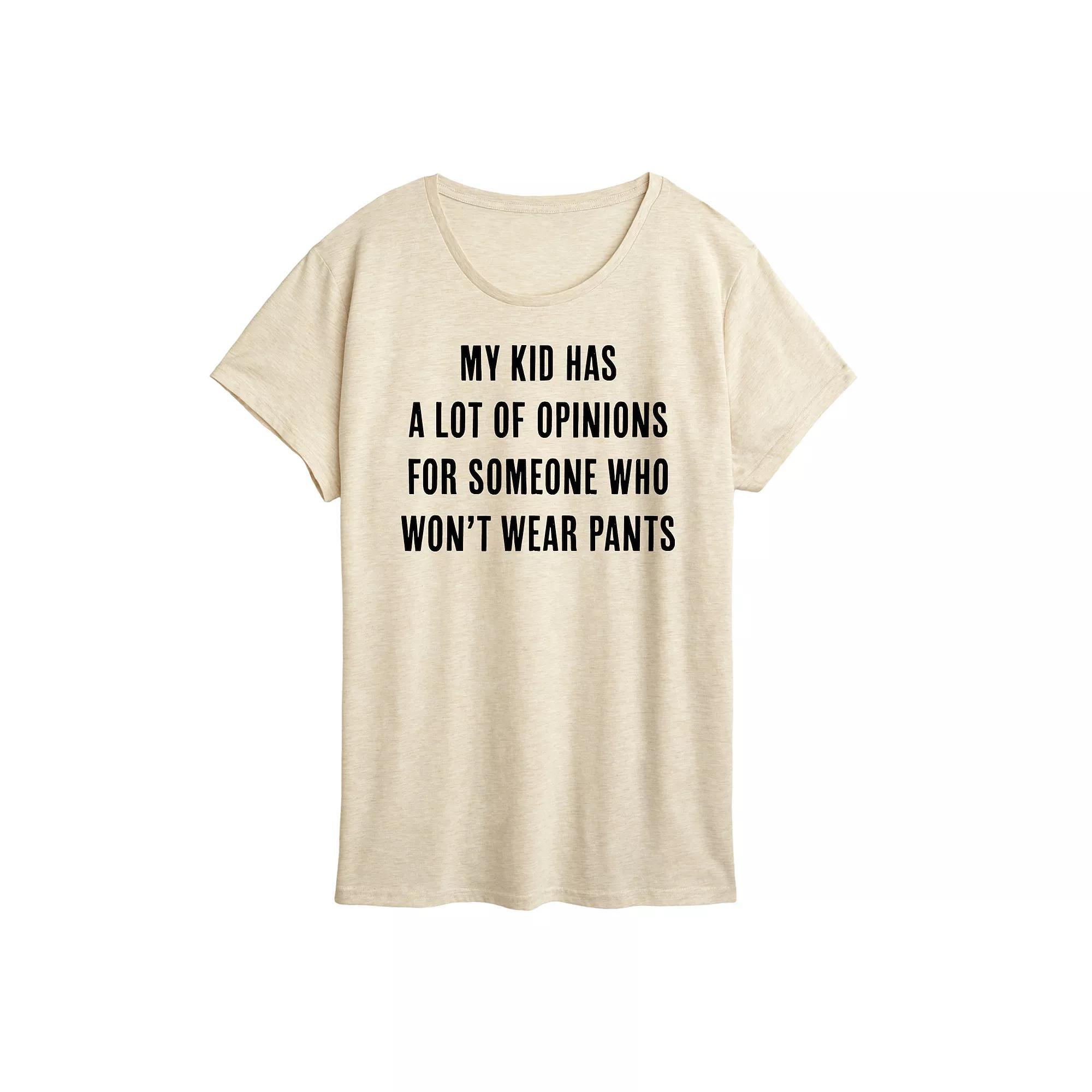 Womens Kids Has Opinions Graphic Tee Product Image