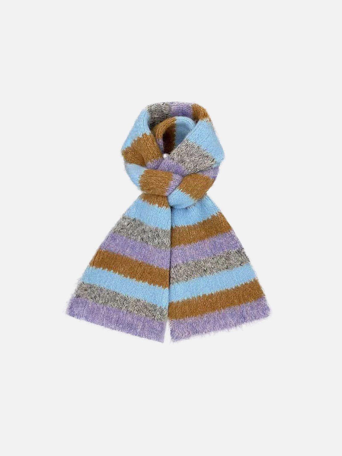 Color Blocking Stripe Scarf Product Image
