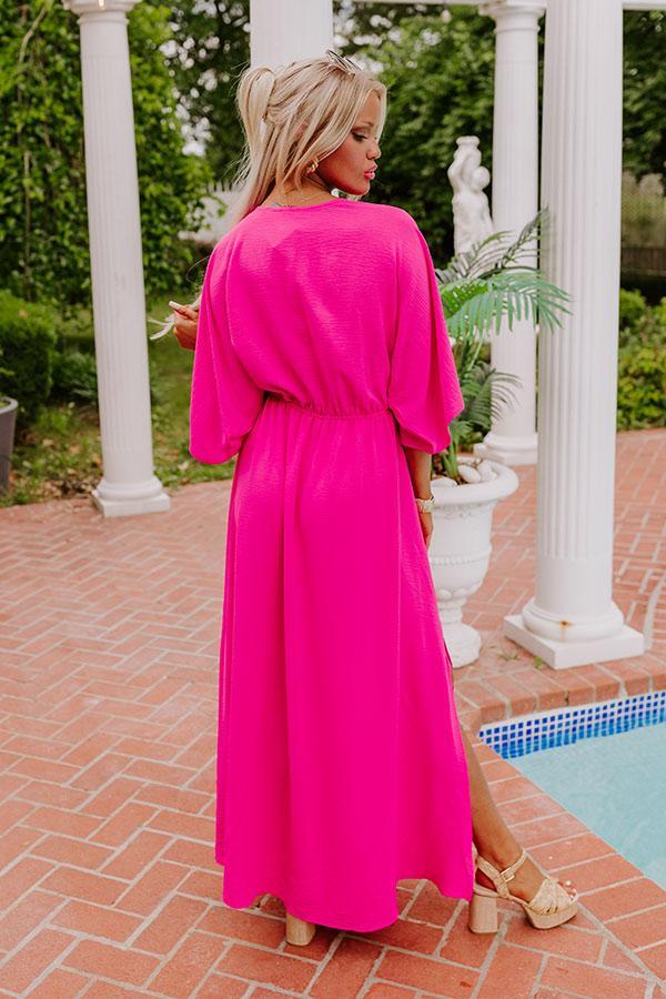 Tulum Vacay Maxi Dress in Fuchsia Product Image