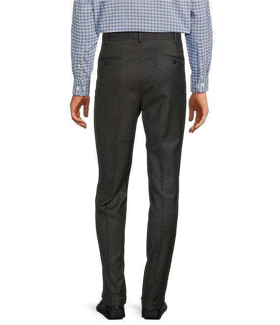 Roundtree & Yorke TravelSmart Luxury Gabardine Ultimate Comfort Classic Fit Non-Iron Pleated-Front Dress Pants Product Image