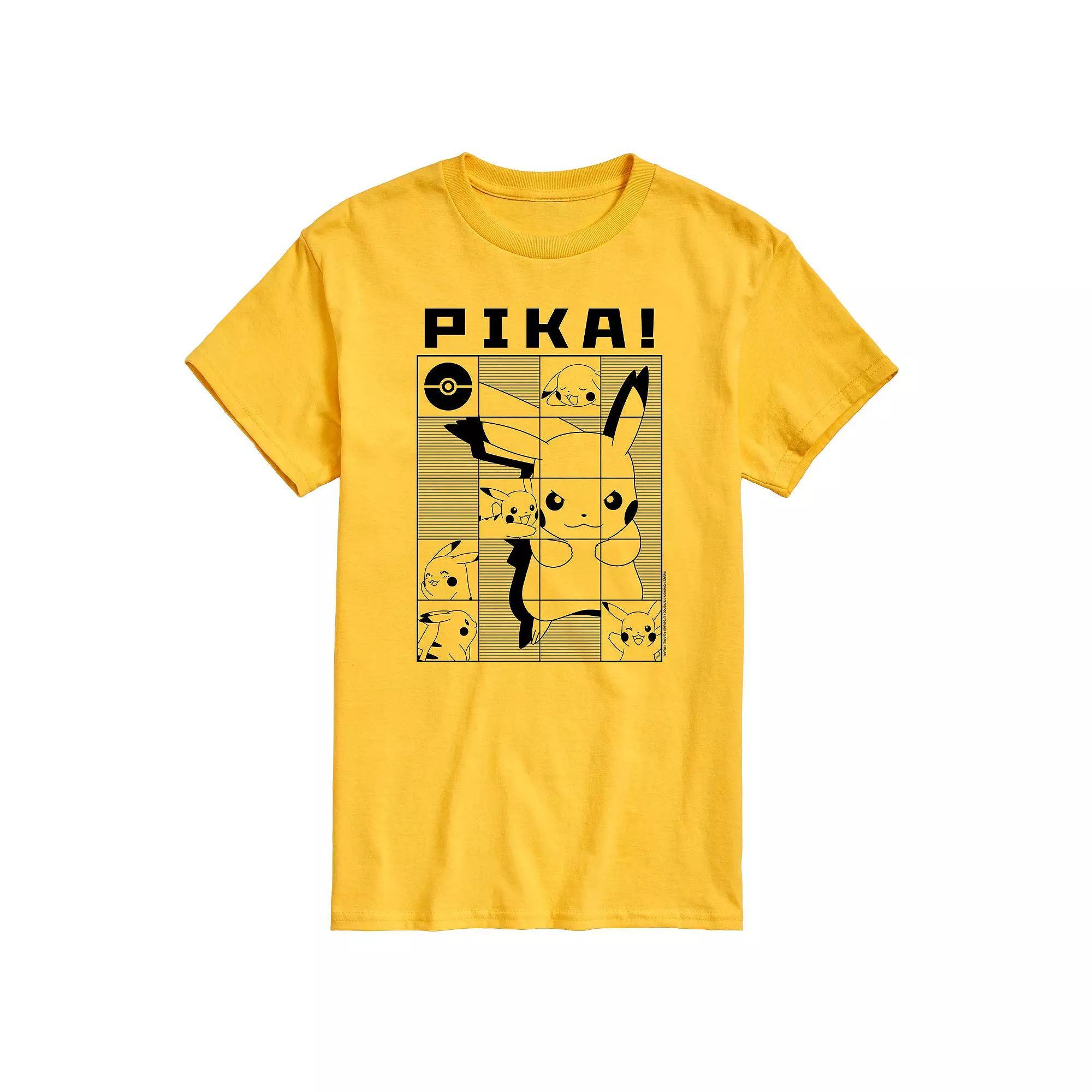 Mens Pokemon Pika Squares Tee Product Image