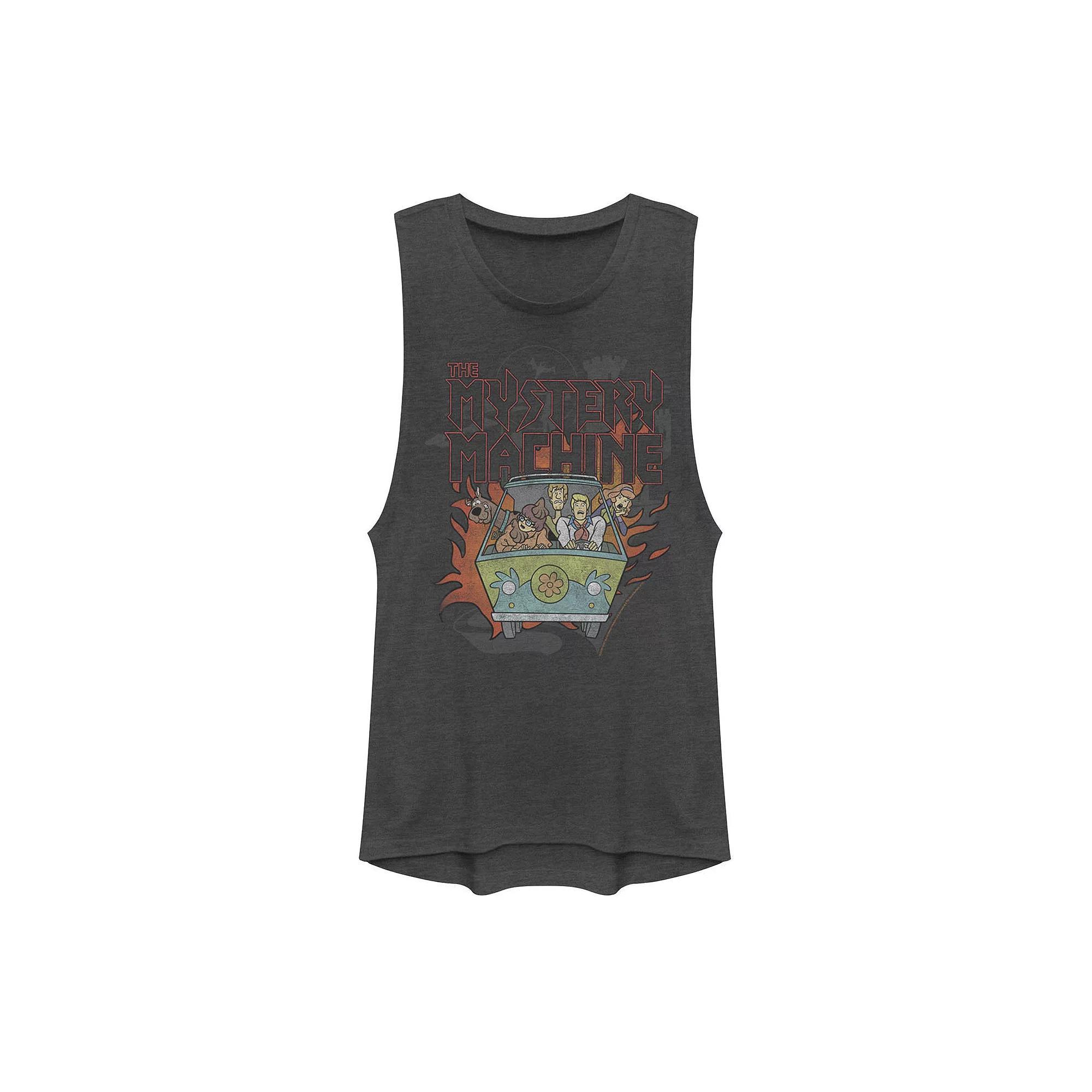Juniors' Scooby-Doo Mystery Machine Muscle Graphic Tank Top, Girl's, Size: XS, Grey Product Image