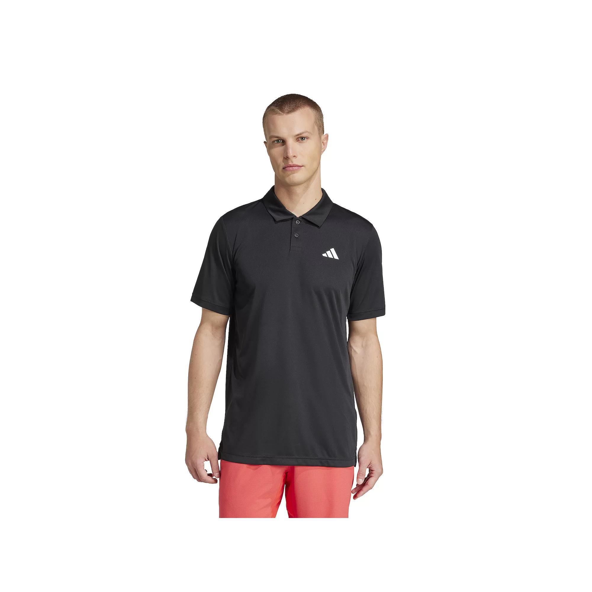 Men's adidas Club Tennis Climacool Polo Shirt, Size: Small, Black Product Image