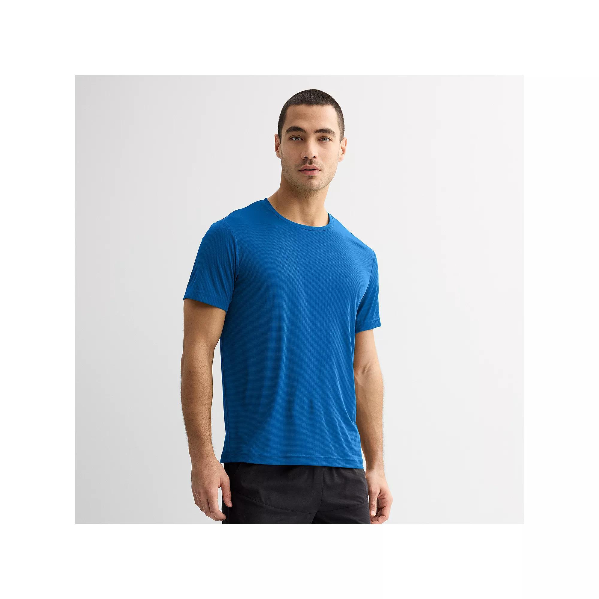 Men's Tek Gear® Dry Tek Tee, Size: Small, Blue Lagoon Product Image