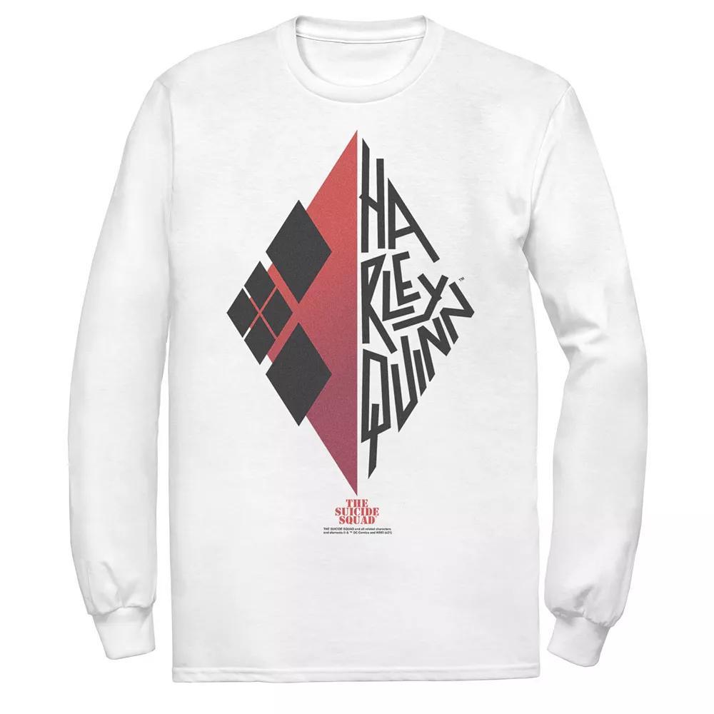 Men's The Suicide Squad Harley Quinn Envelope Text Tee, Size: Large, White Product Image