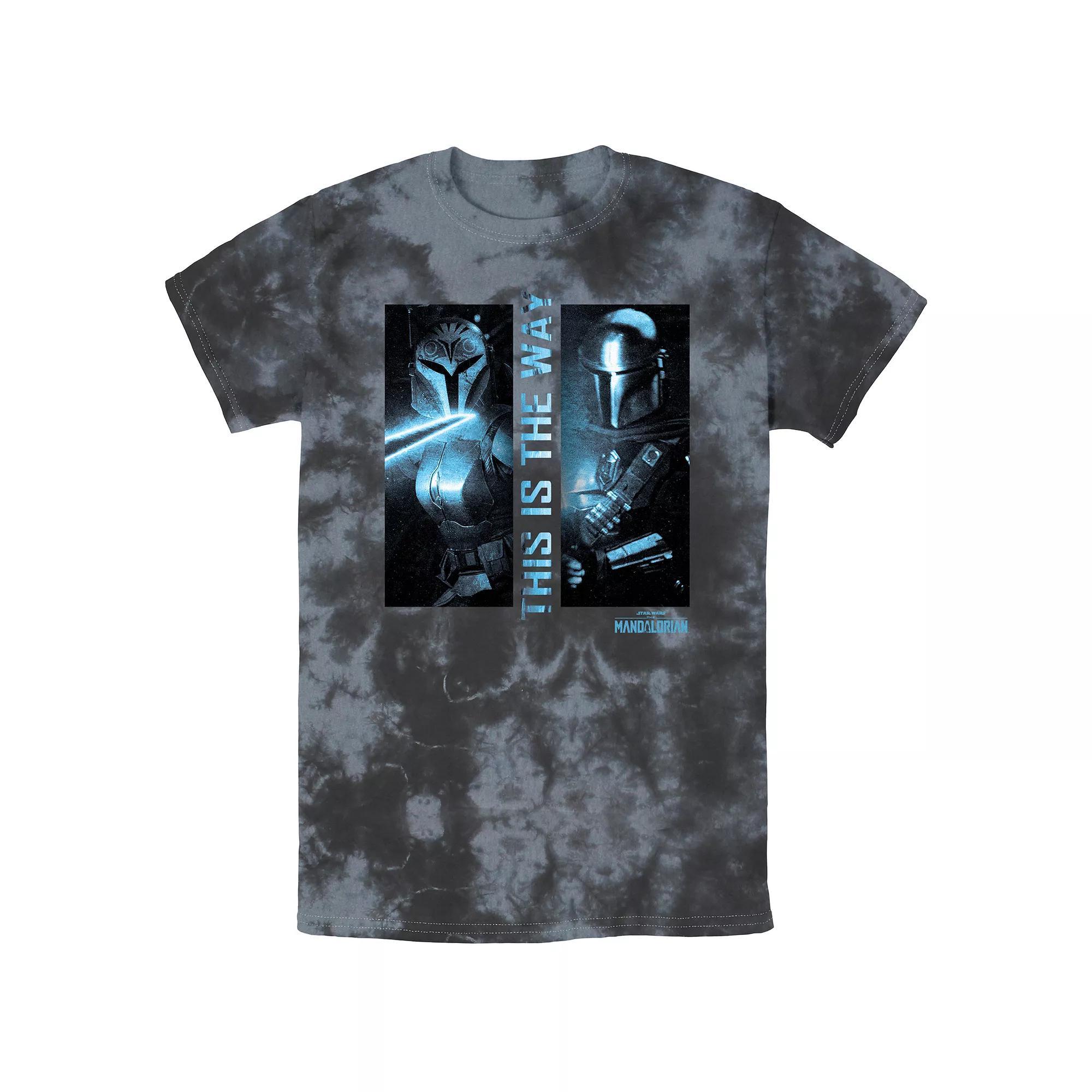 Men's Star Wars The Mandalorian This Is The Way Graphic Tee, Size: Medium, Black Grey Product Image