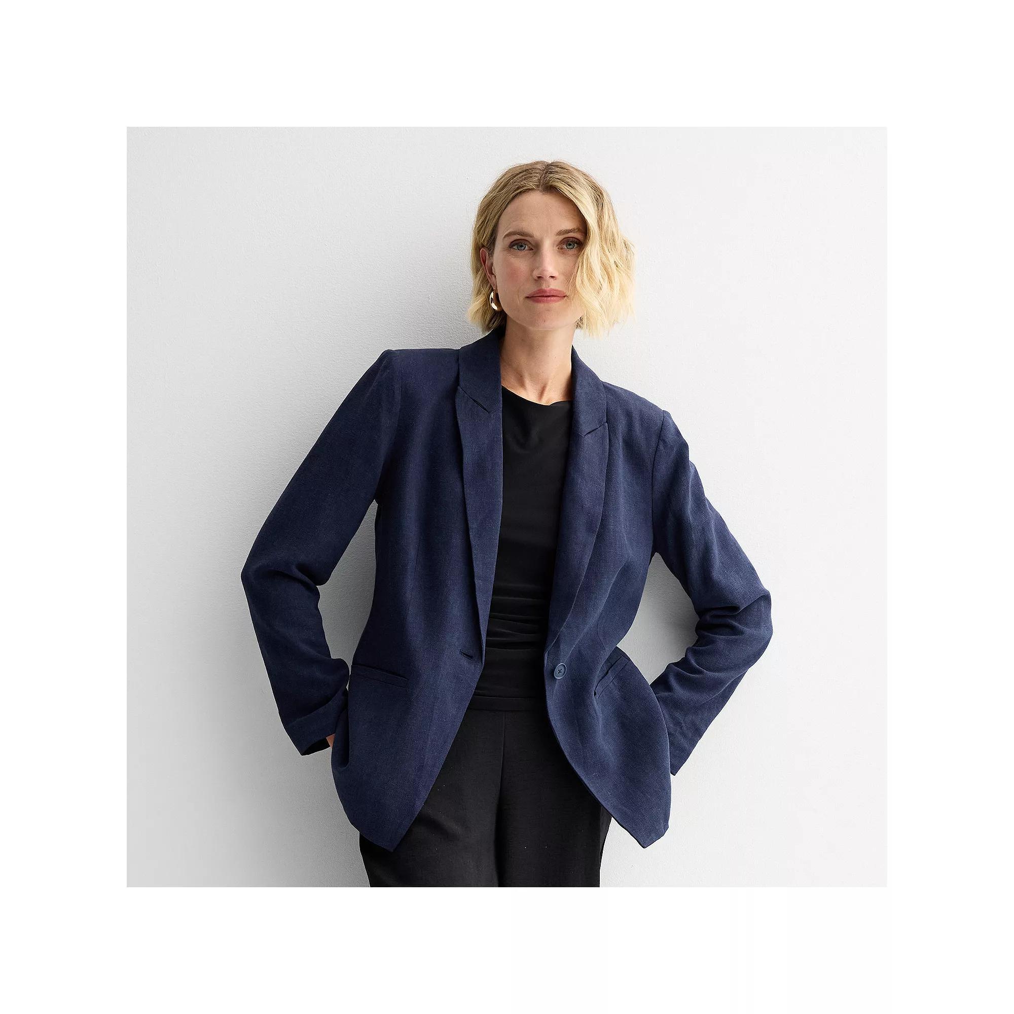 Women's Nine West Peak Lapel Blazer, Size: XL, Captain Product Image