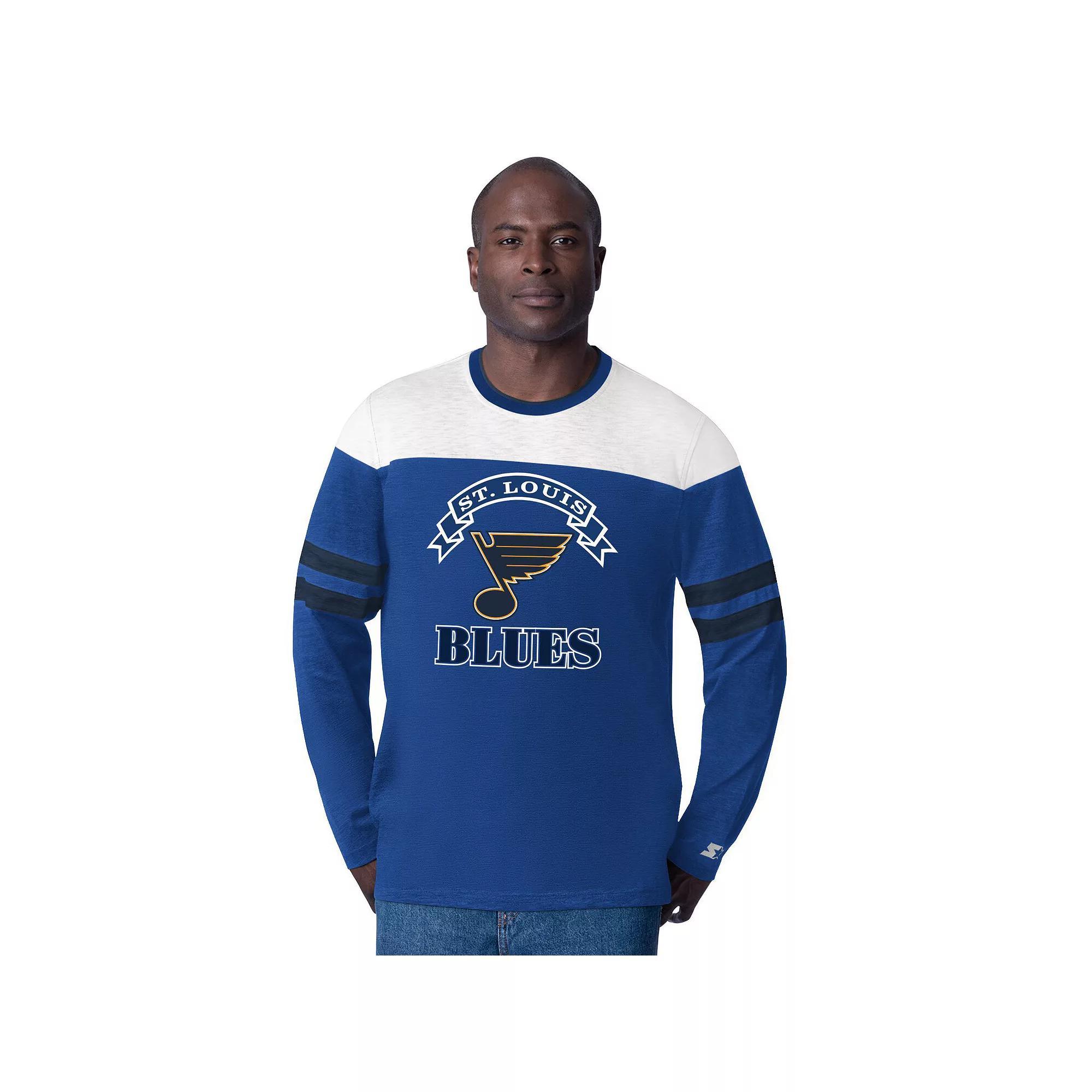 Men's Starter  Black Boston Bruins Blitz Durene Long Sleeve T-Shirt, Size: Large Product Image