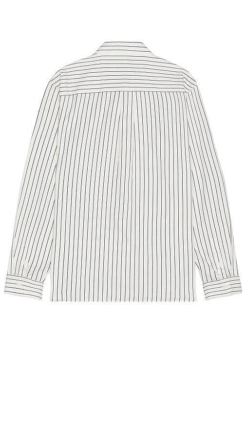 FRAME Classic Stripe Shirt in White Product Image