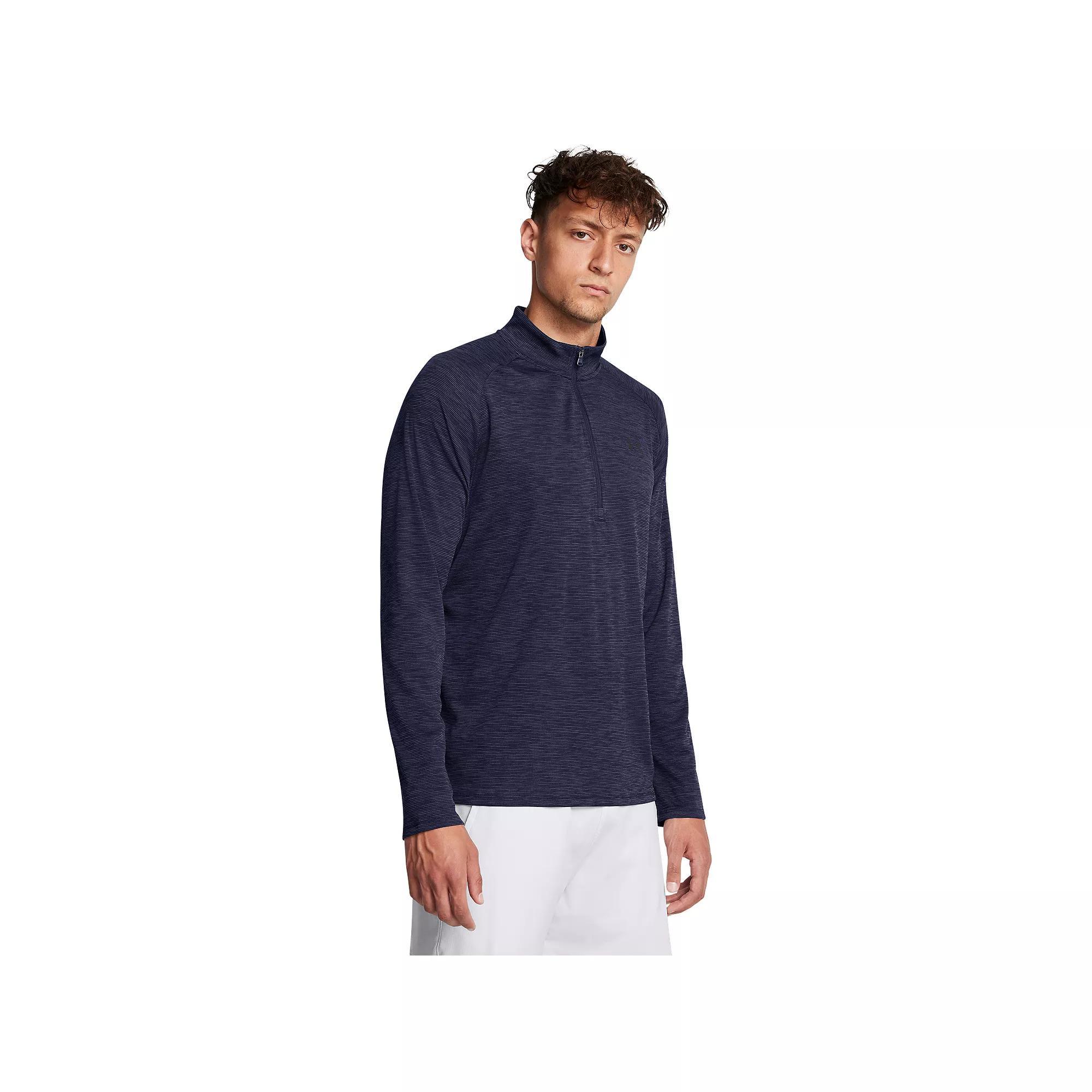 Men's Under Armour Tech 2.0 Half-Zip Top, Size: XXL, Black Navy Product Image