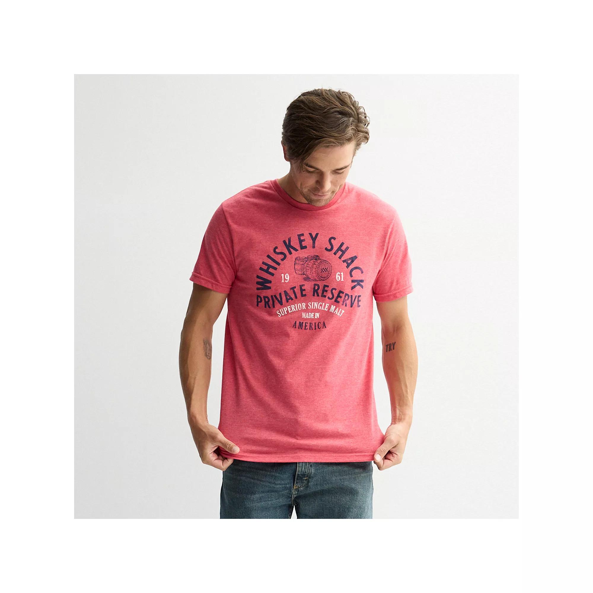 Men's Whiskey Shack Tee, Size: Medium, Red Grey Product Image