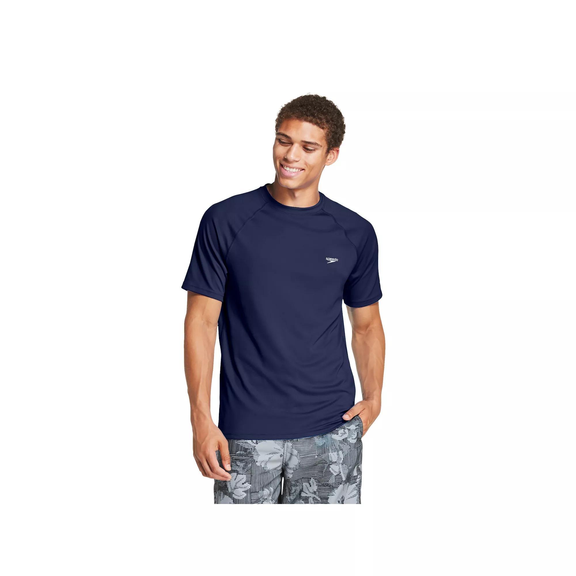 Mens Speedo Quick-Dry UPF 50+ Short Sleeve Swim Tee Product Image