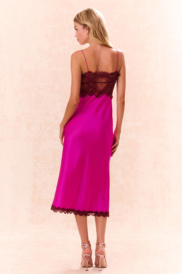 Ameliane Lace-Trimmed Slip Dress - CREAM Product Image