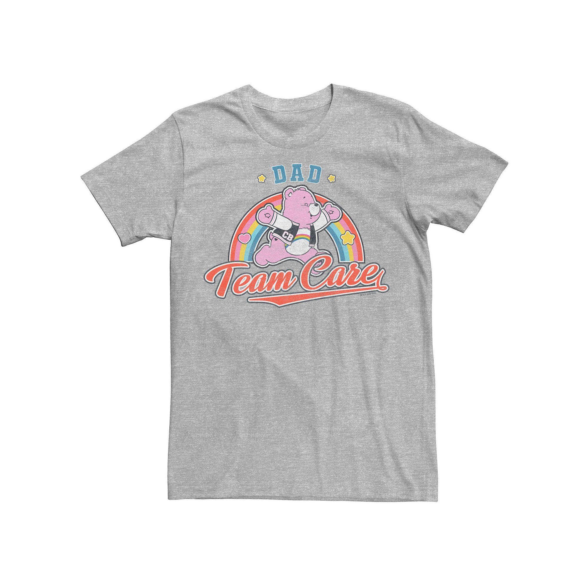 Men's Care Bears Uncle Team Graphic Tee, Size: Large Tall, Athletic Grey Product Image